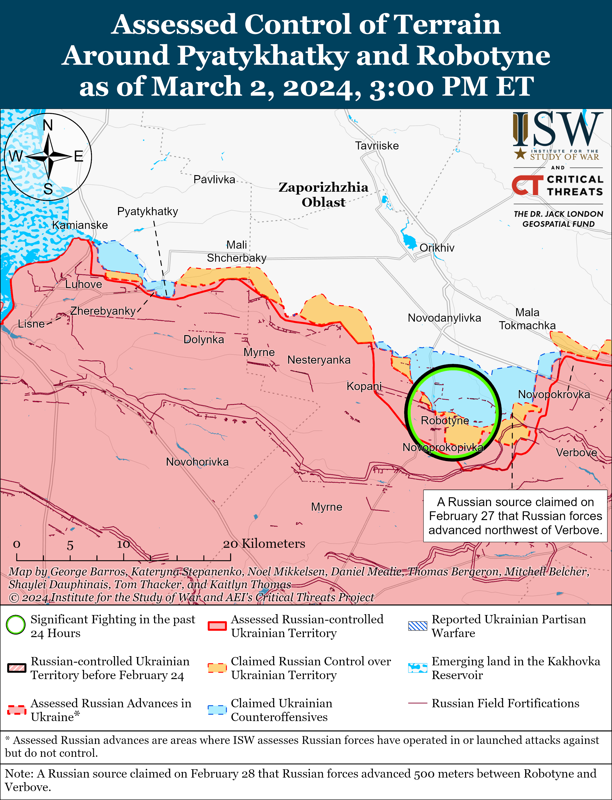 Окупанти намагаються посилити наступ під Авдіївкою: карти ISW