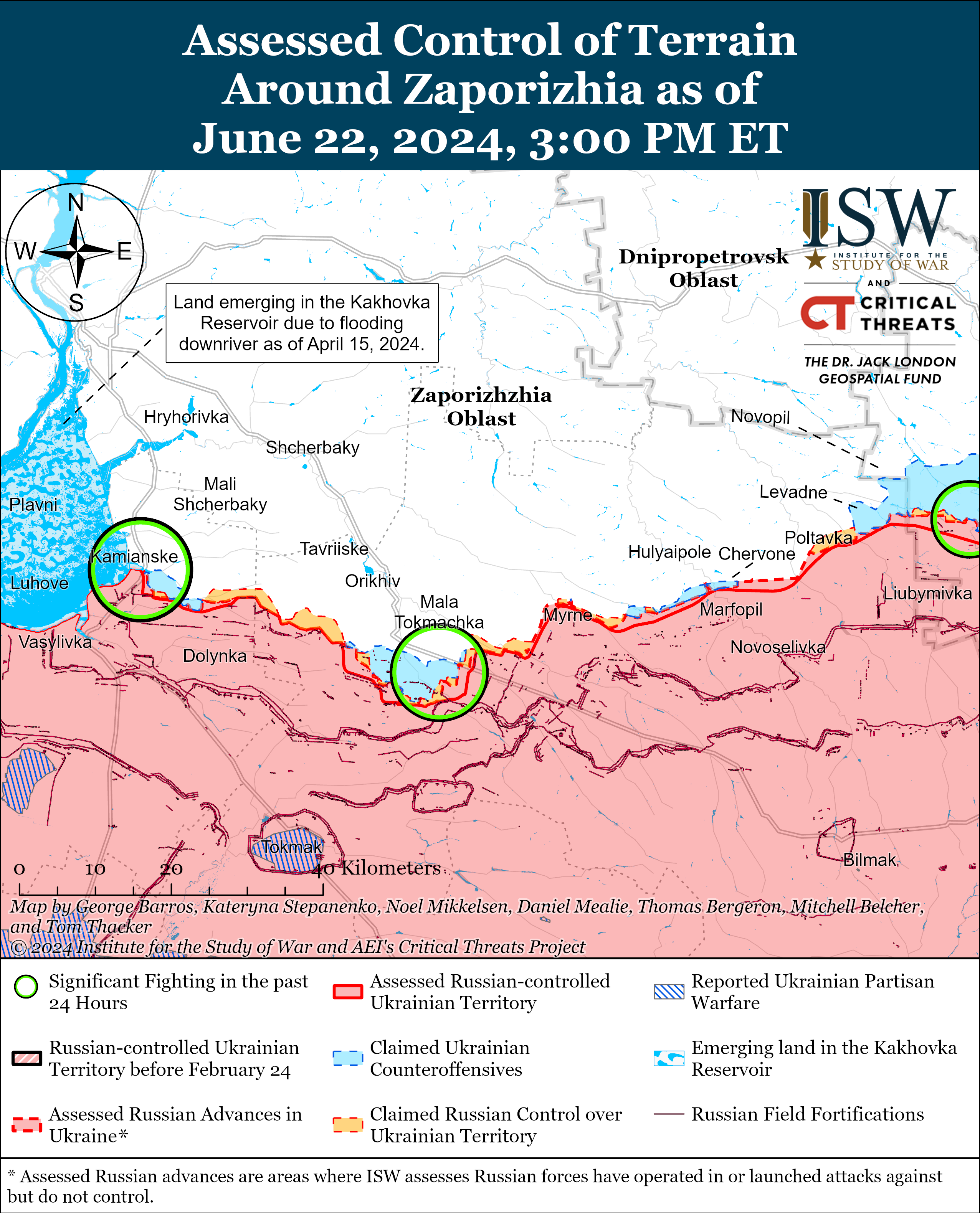Ворог тисне на Донбасі й може готуватися до наступу на ще одному напрямку: карти ISW