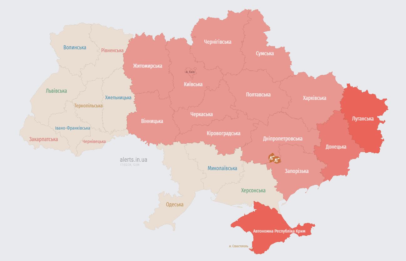Під Запоріжжям пролунав вибух, є влучання по обʼєкту інфраструктури