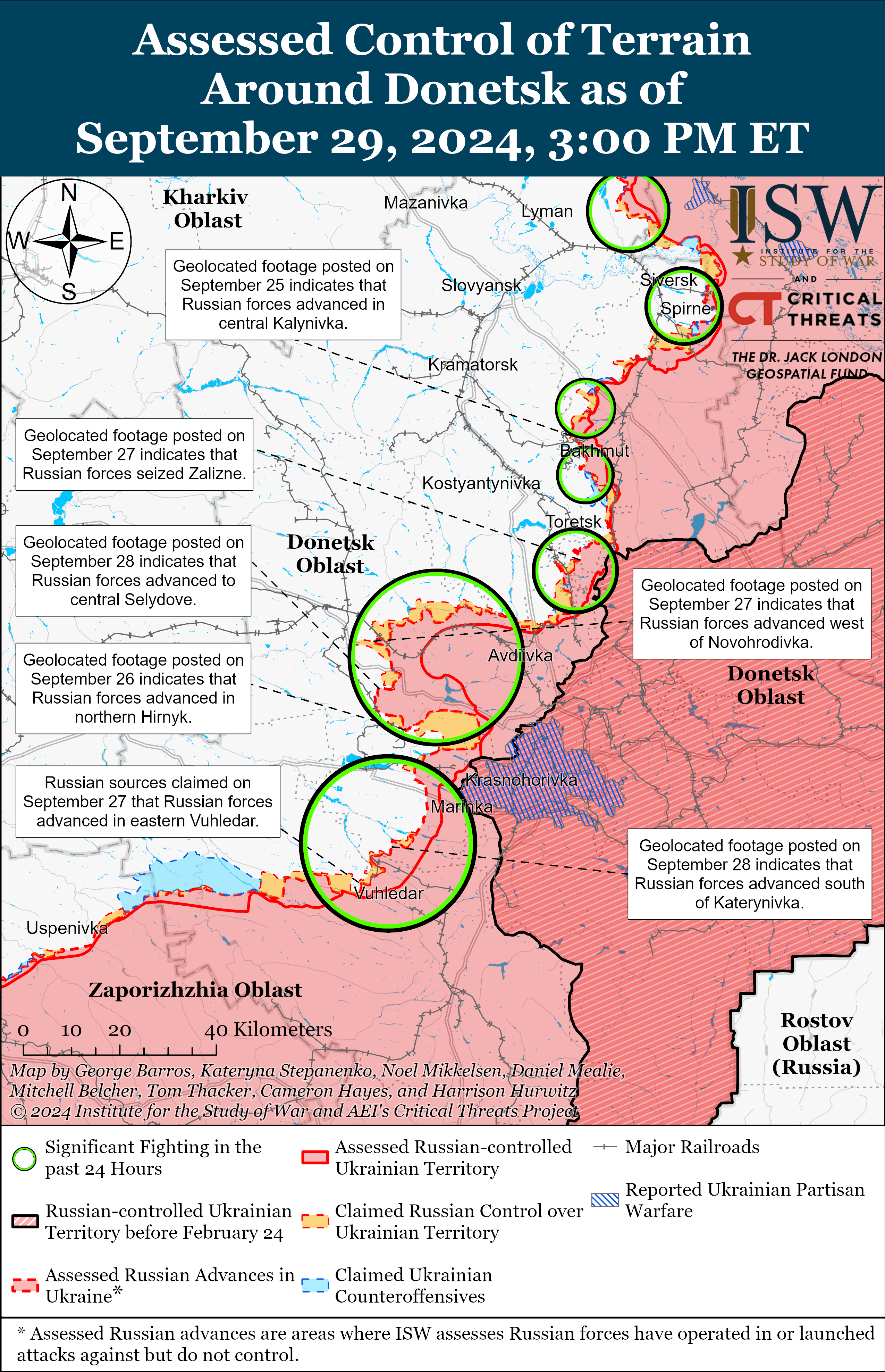 ЗСУ мали успіх у Глушківському районі, ворог тисне під Торецьком і Покровськом: карти ISW