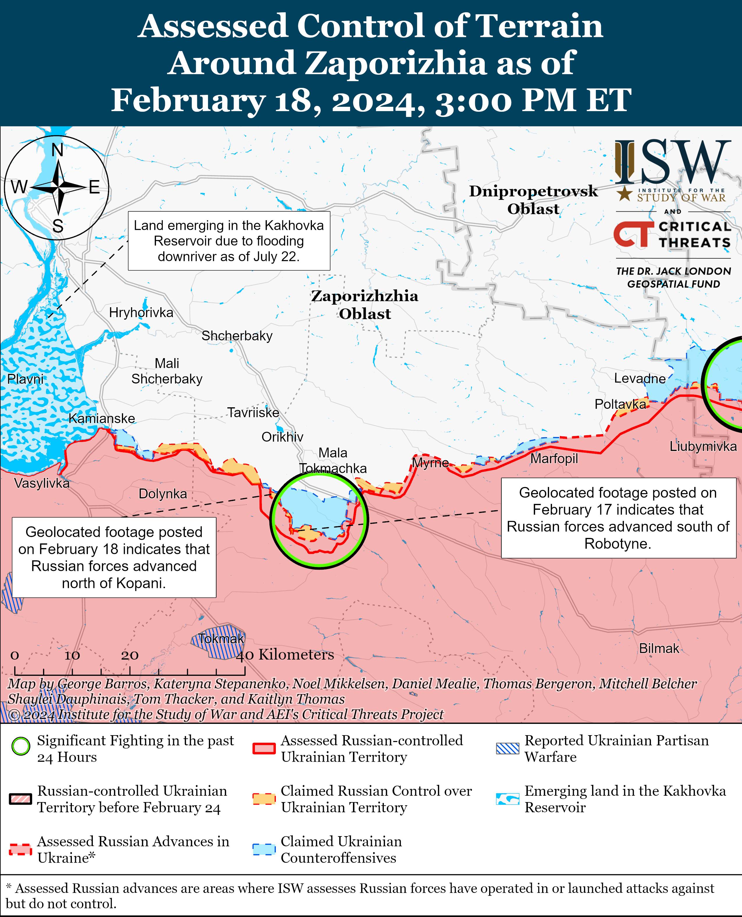 ЗСУ стримують наступ росіян на Роботине: карти ISW