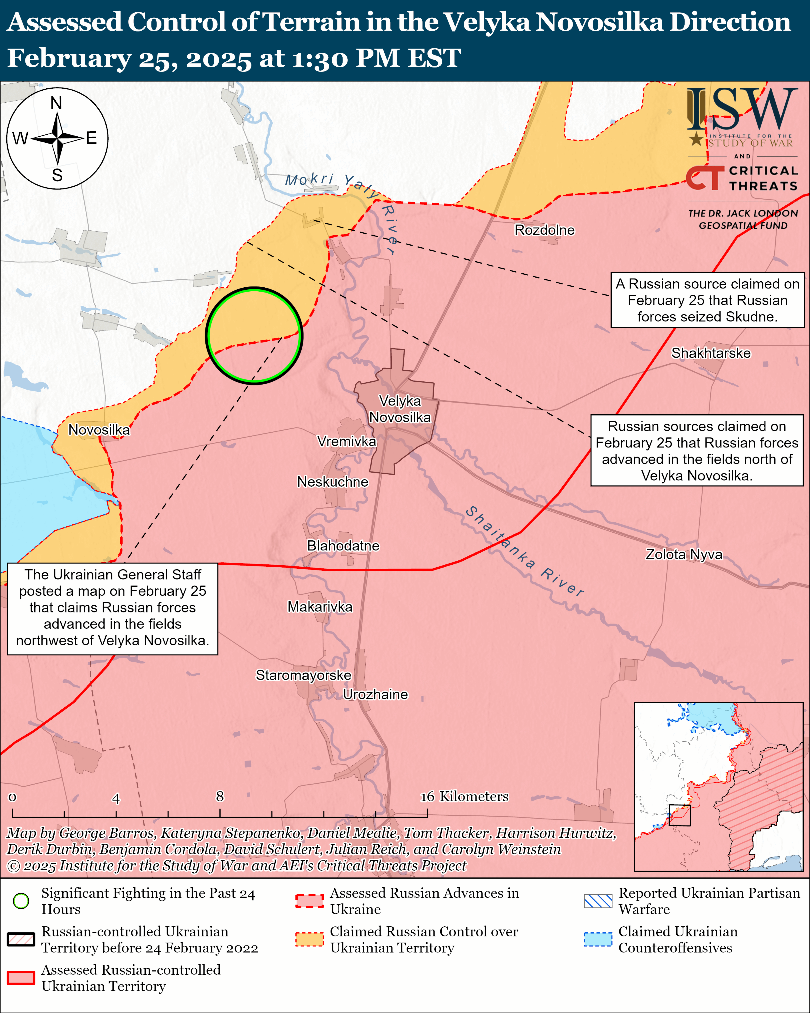 ЗСУ мали успіх під Куп'янськом, ворог просунувся на чотирьох напрямках: карти ISW