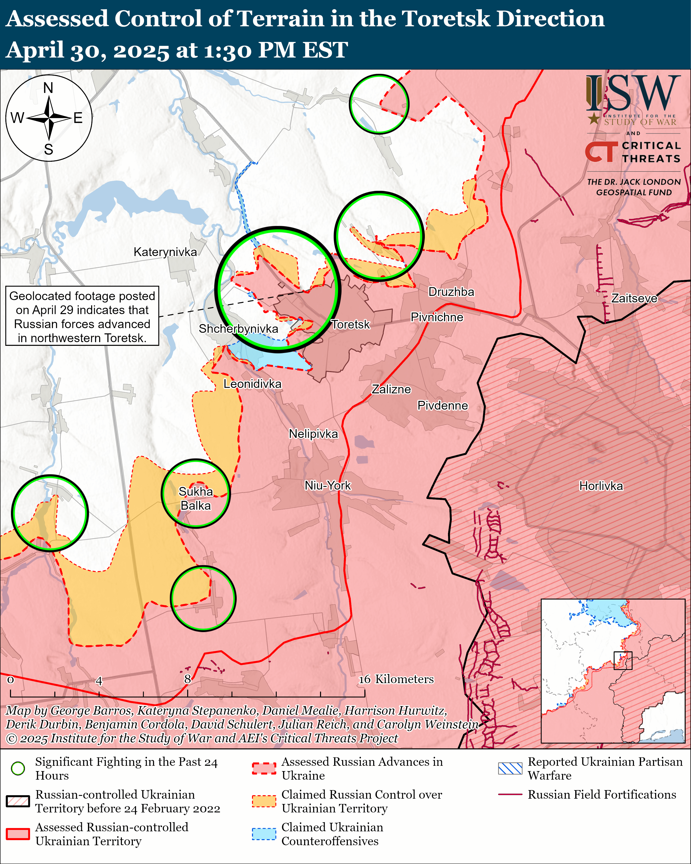 Сили оборони України просунулися в Курській області та біля Торецька: карти ISW