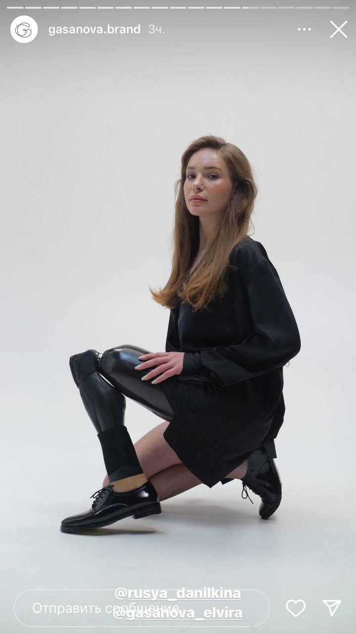 Незламна Руся, яка втратила ногу на війні, стала обличчям кампейну для українського бренду