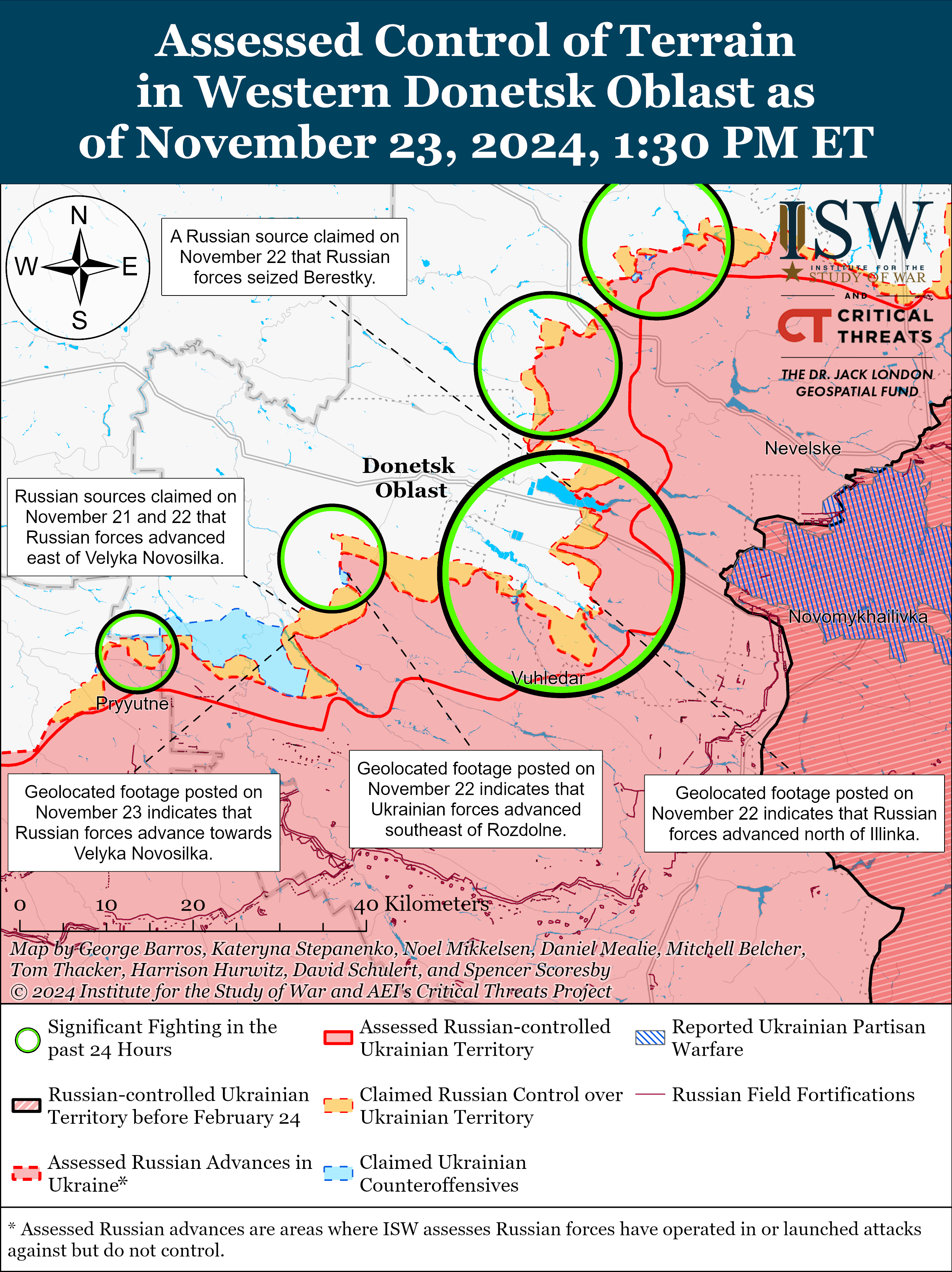 Ворог просунувся біля Великої Новосілки та в Курській області: карти ISW