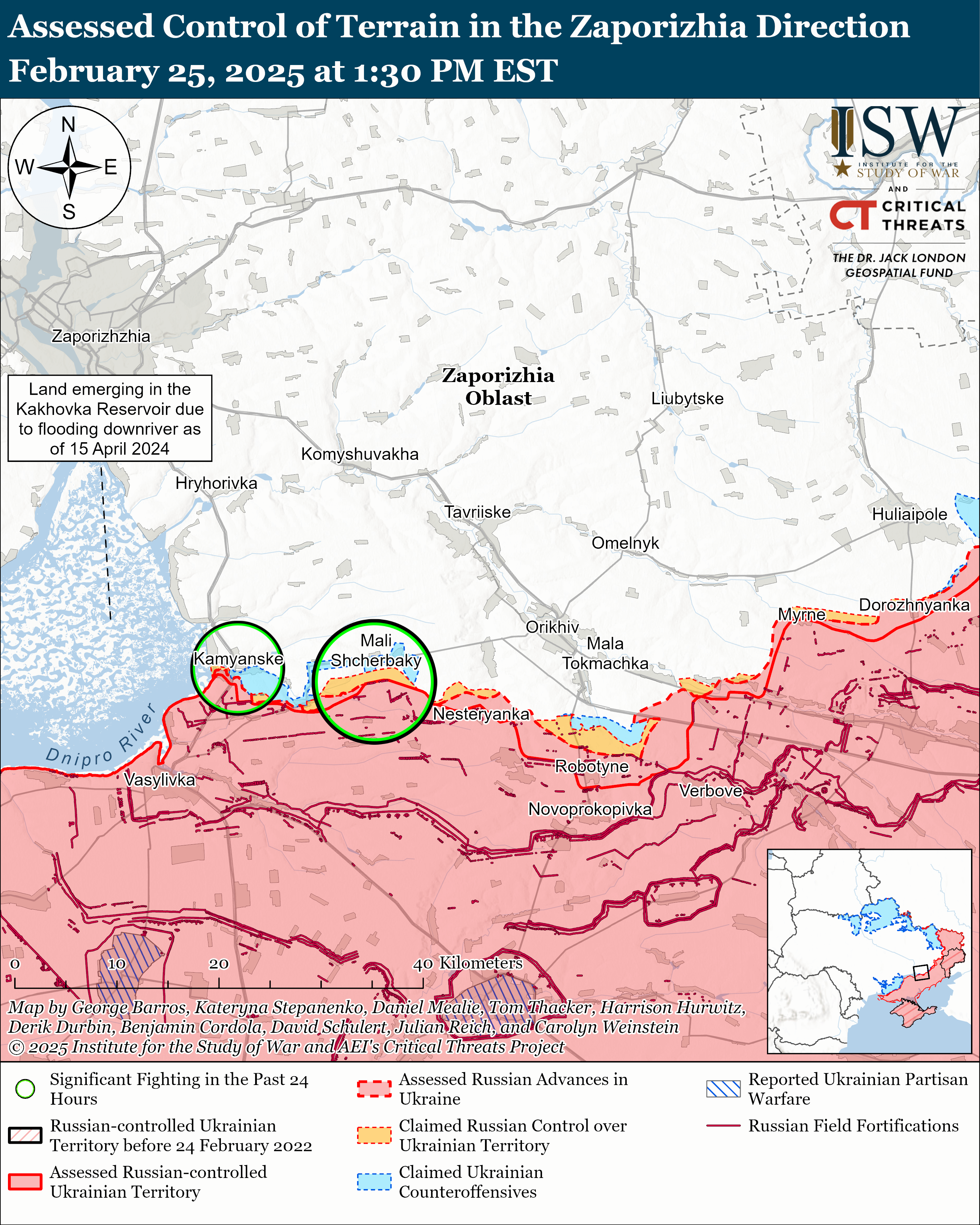 ЗСУ мали успіх під Куп'янськом, ворог просунувся на чотирьох напрямках: карти ISW