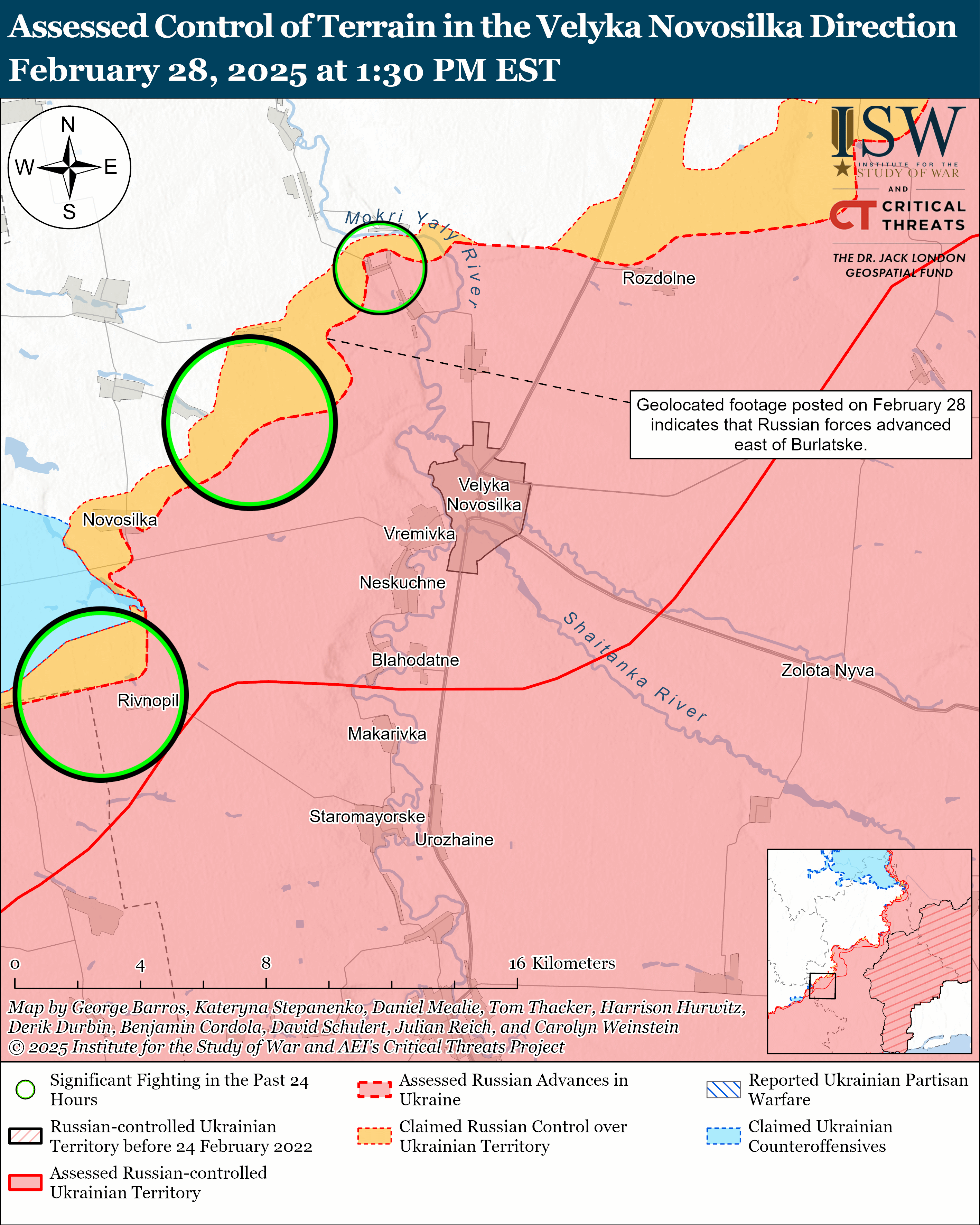 Ворог тисне біля Покровська і Курахового, Великої Новосілки та на Запоріжжі: карти ISW
