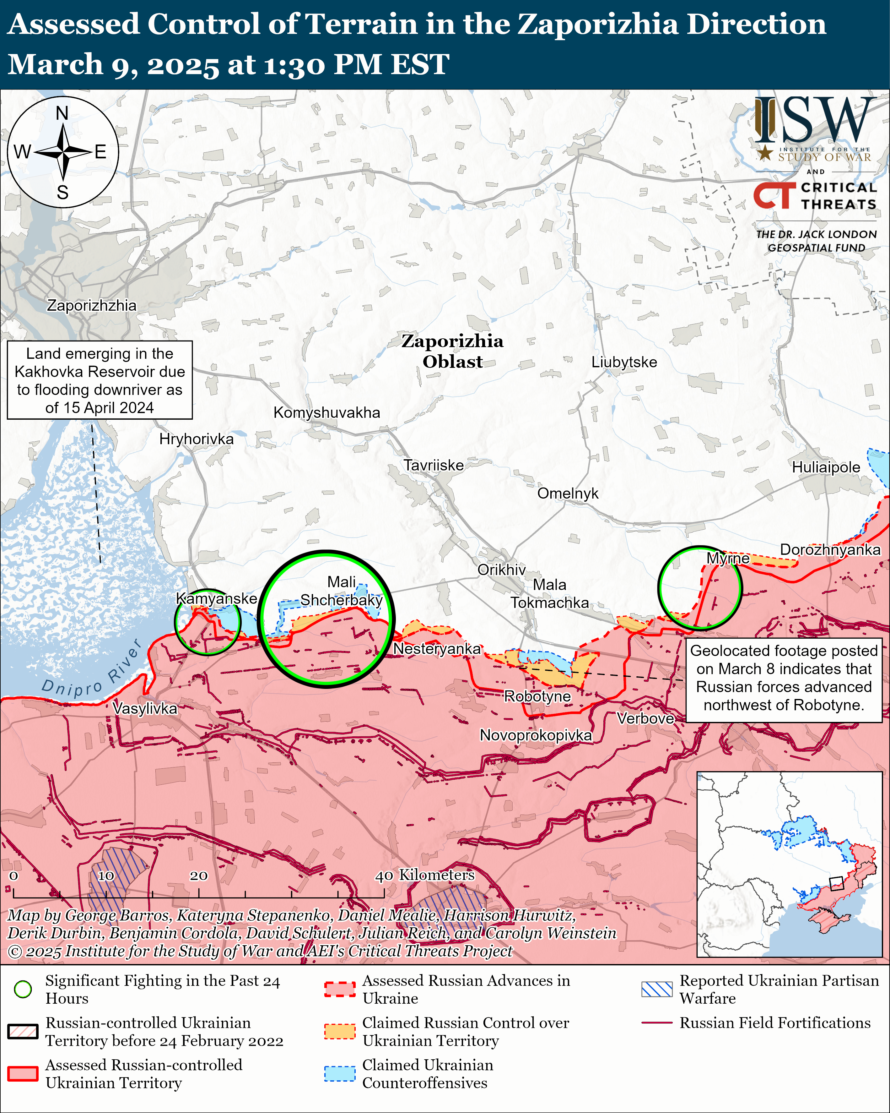 ЗСУ просунулися під Торецьком і Покровськом, окупанти тиснуть на 6 напрямках: карти ISW