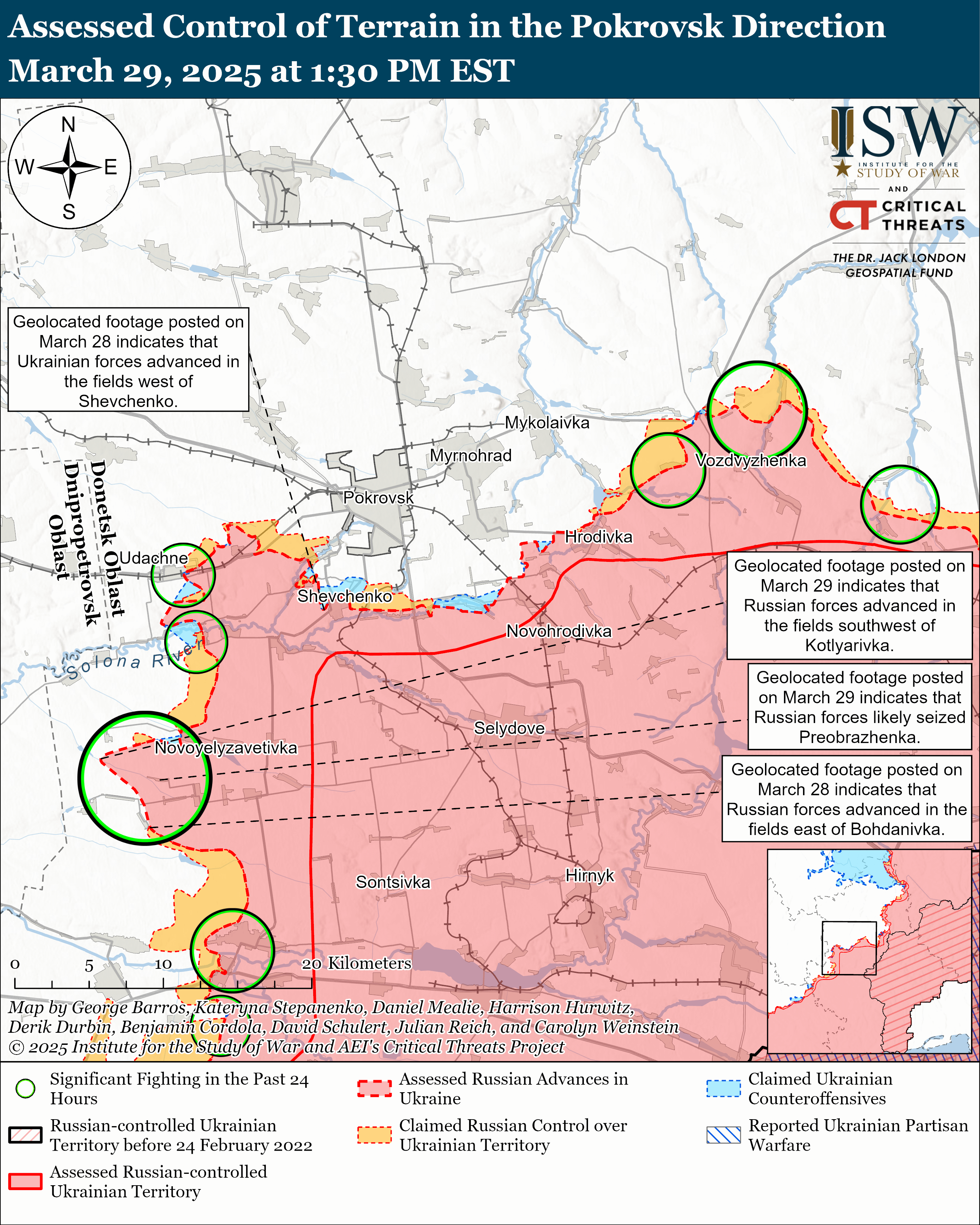ЗСУ мали успіх біля Покровська і на Бєлгородщині, ворог тисне на 3 напрямках: карти ISW