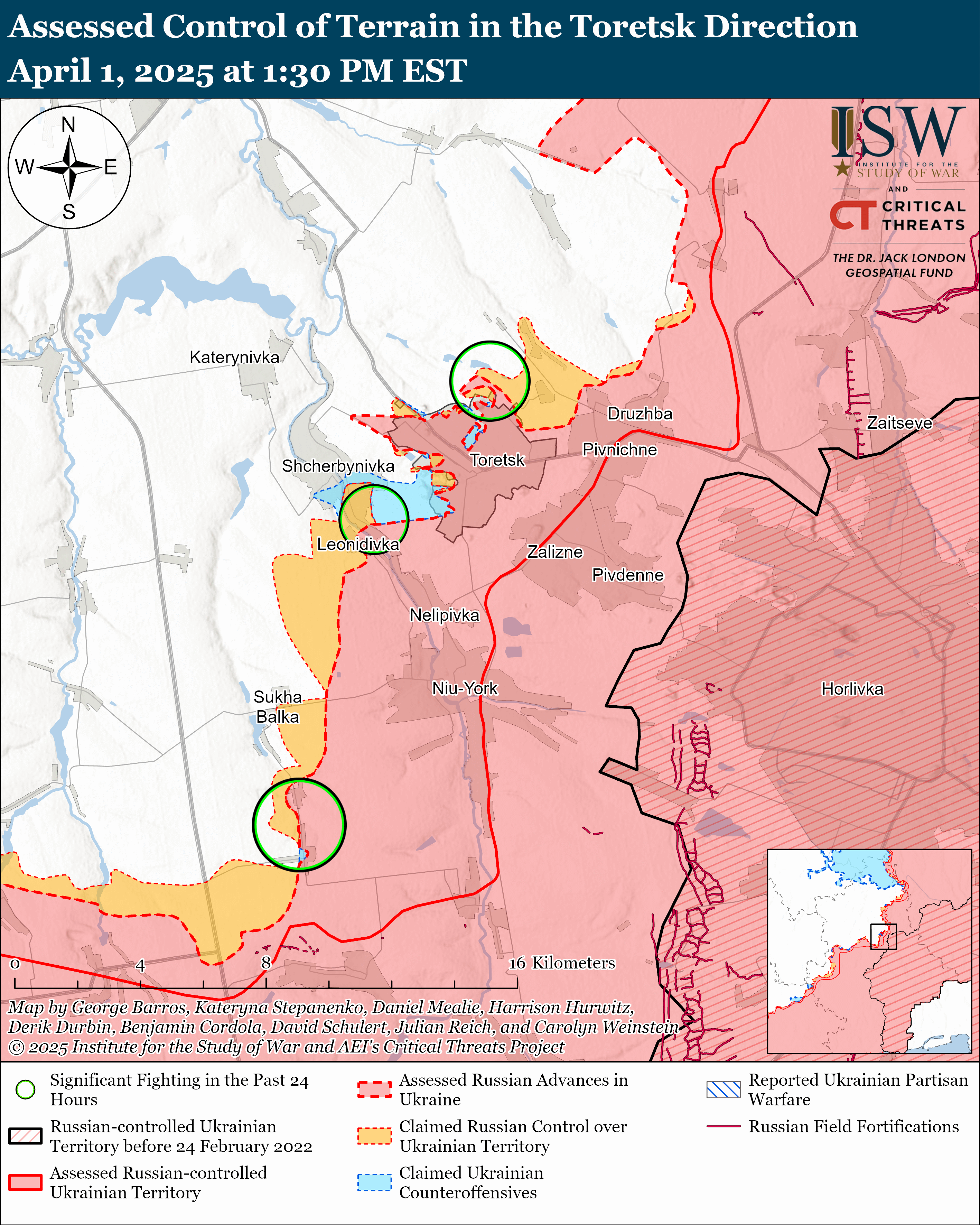 Окупанти просунулися на п'яти напрямках: карти ISW