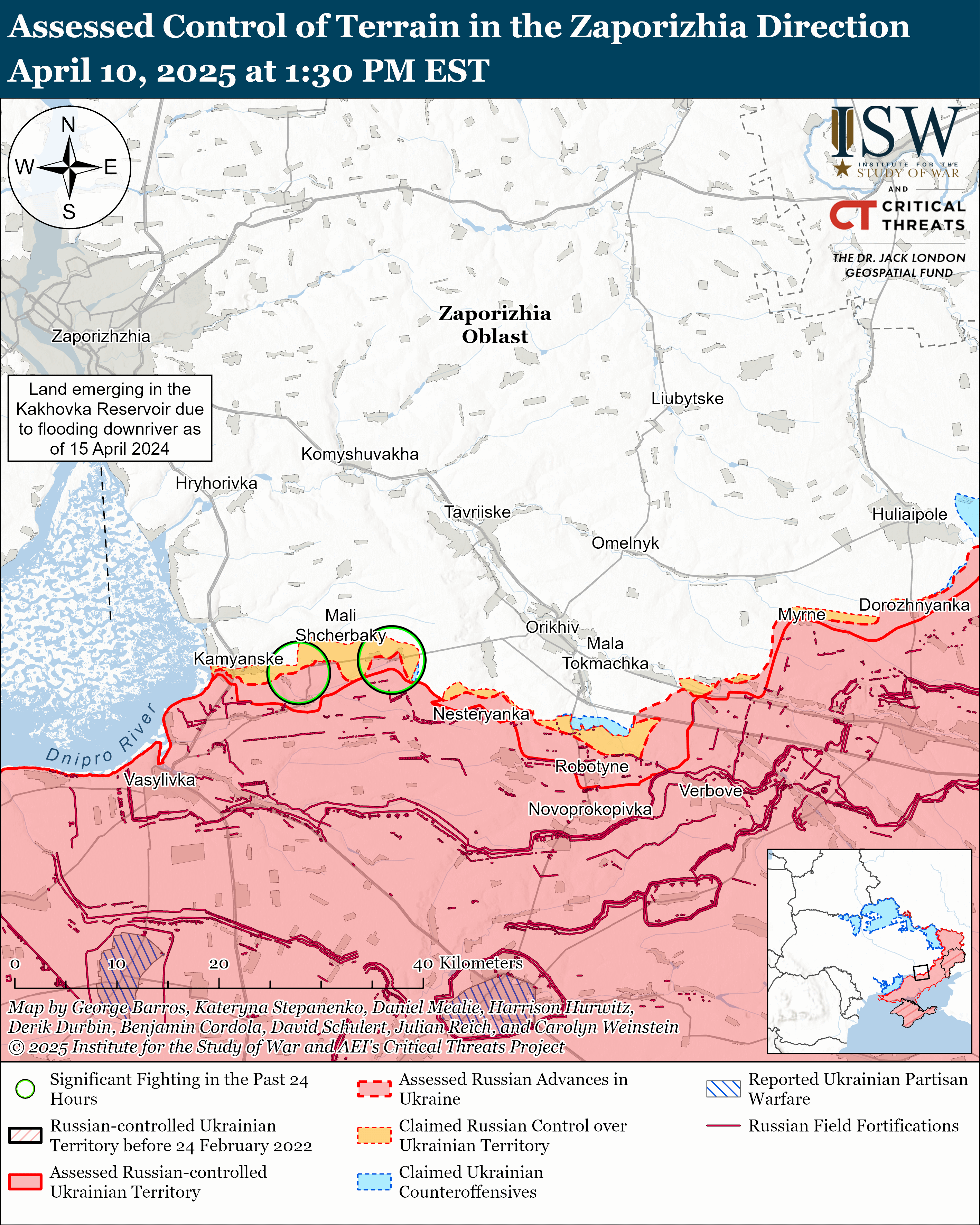 ЗСУ мали успіх біля Часового Яру, ворог просунувся коло Торецька і Покровська: карти ISW