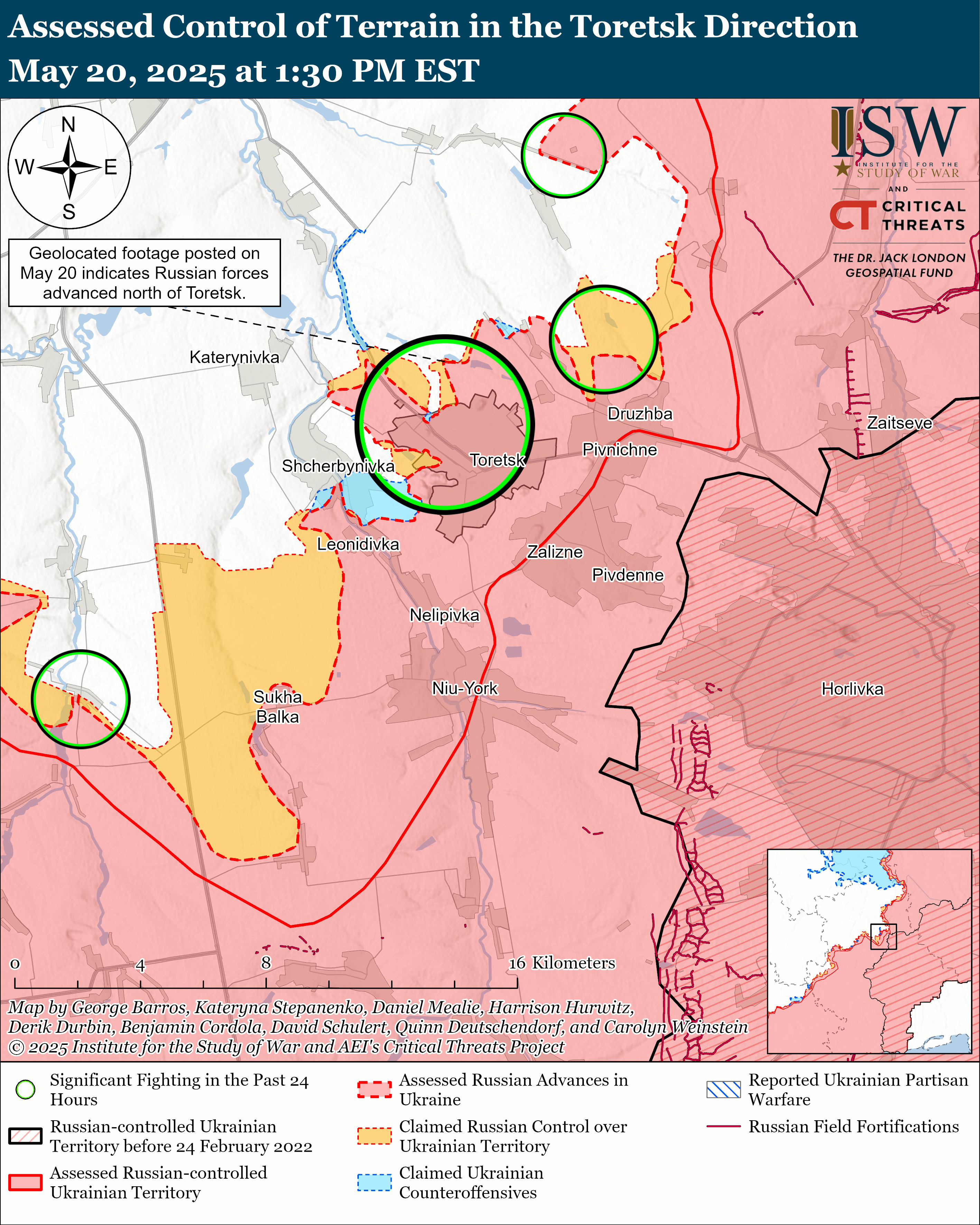Російські окупанти просунулися у чотирьох областях України: карти ISW