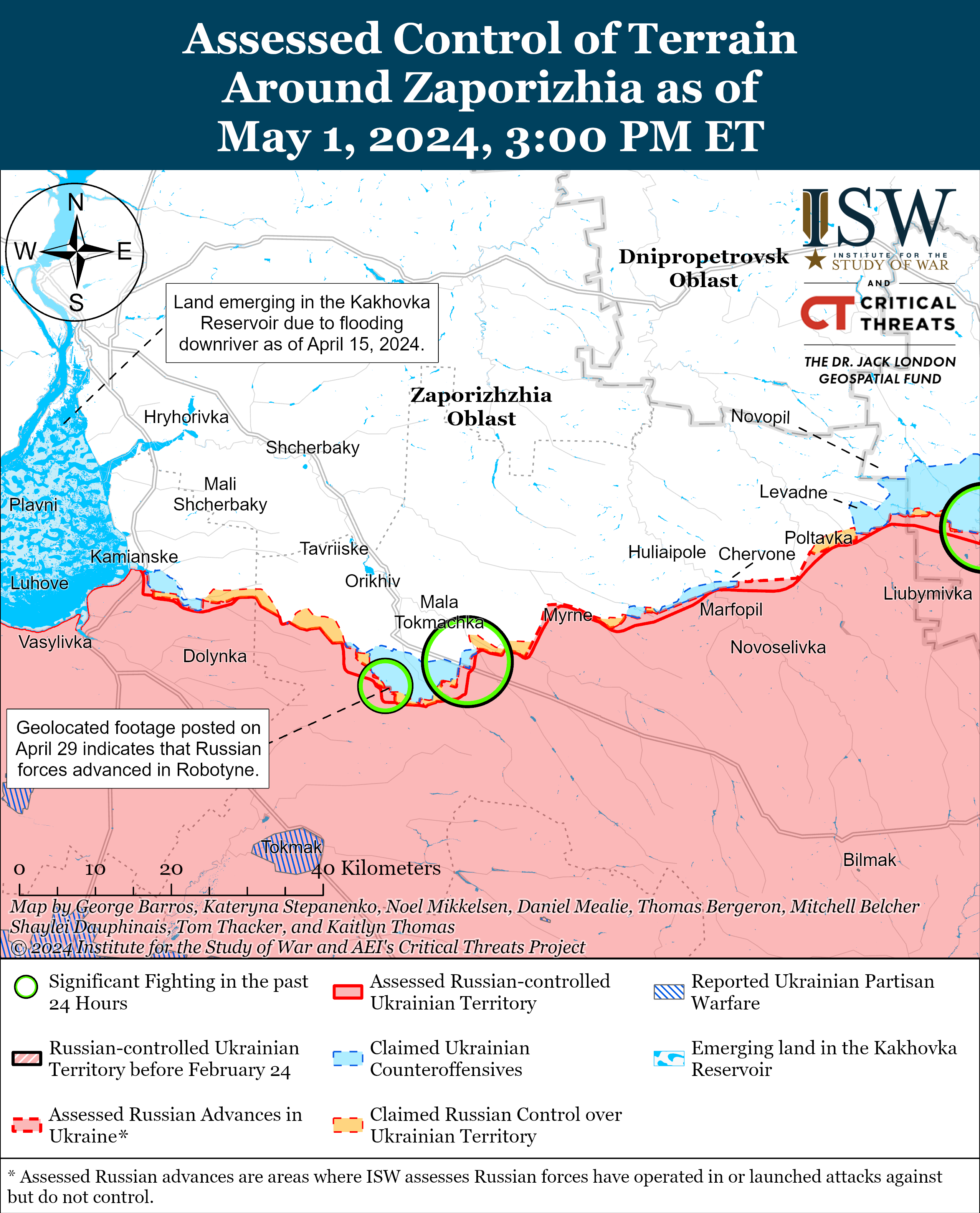 Окупанти тиснуть під Часовим Яром та біля Авдіївки: карти ISW