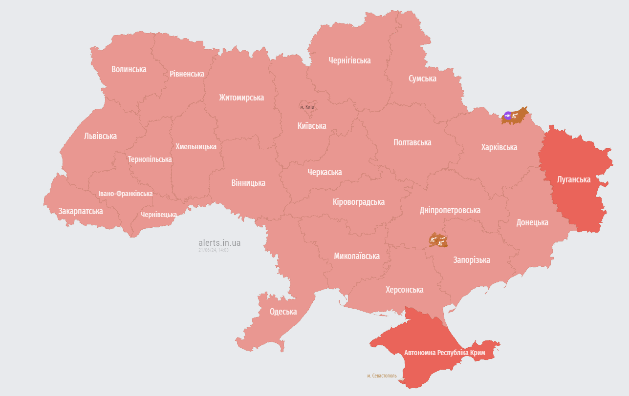 В Україні масштабна повітряна тривога через зліт МіГ-31К