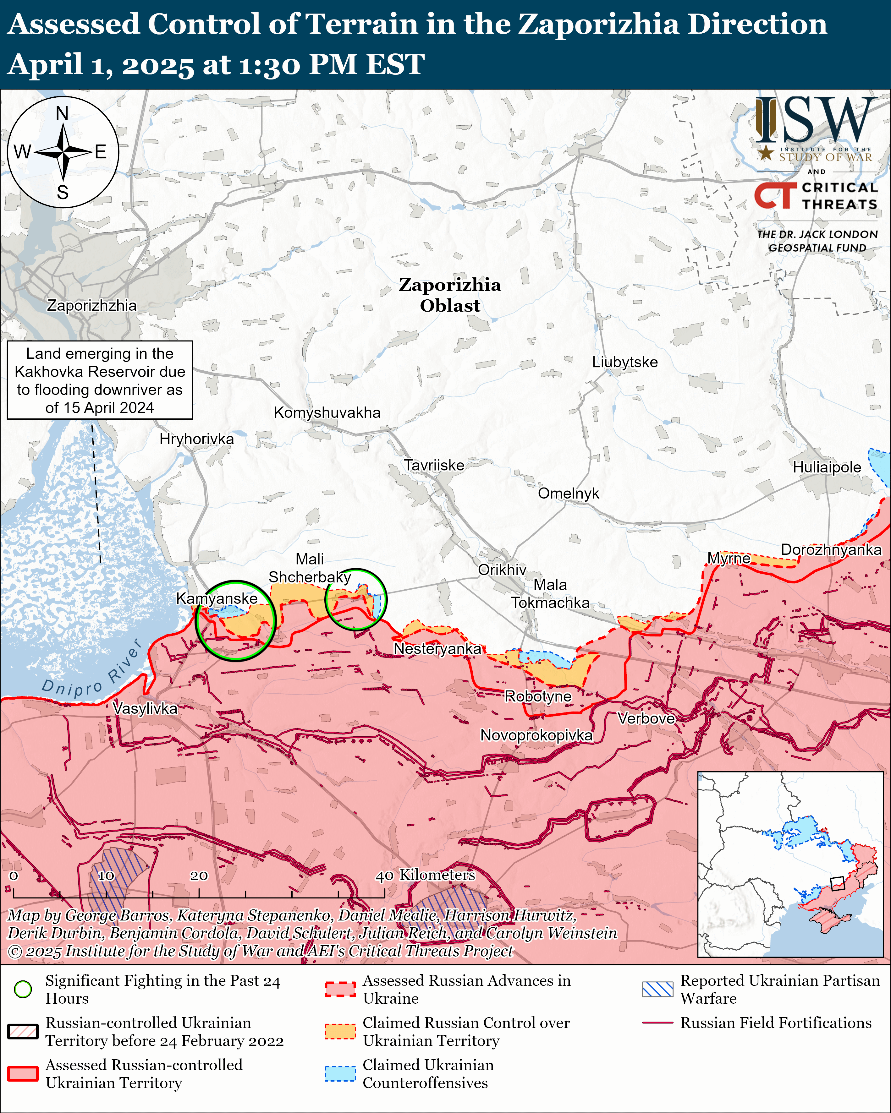 Окупанти просунулися на п'яти напрямках: карти ISW