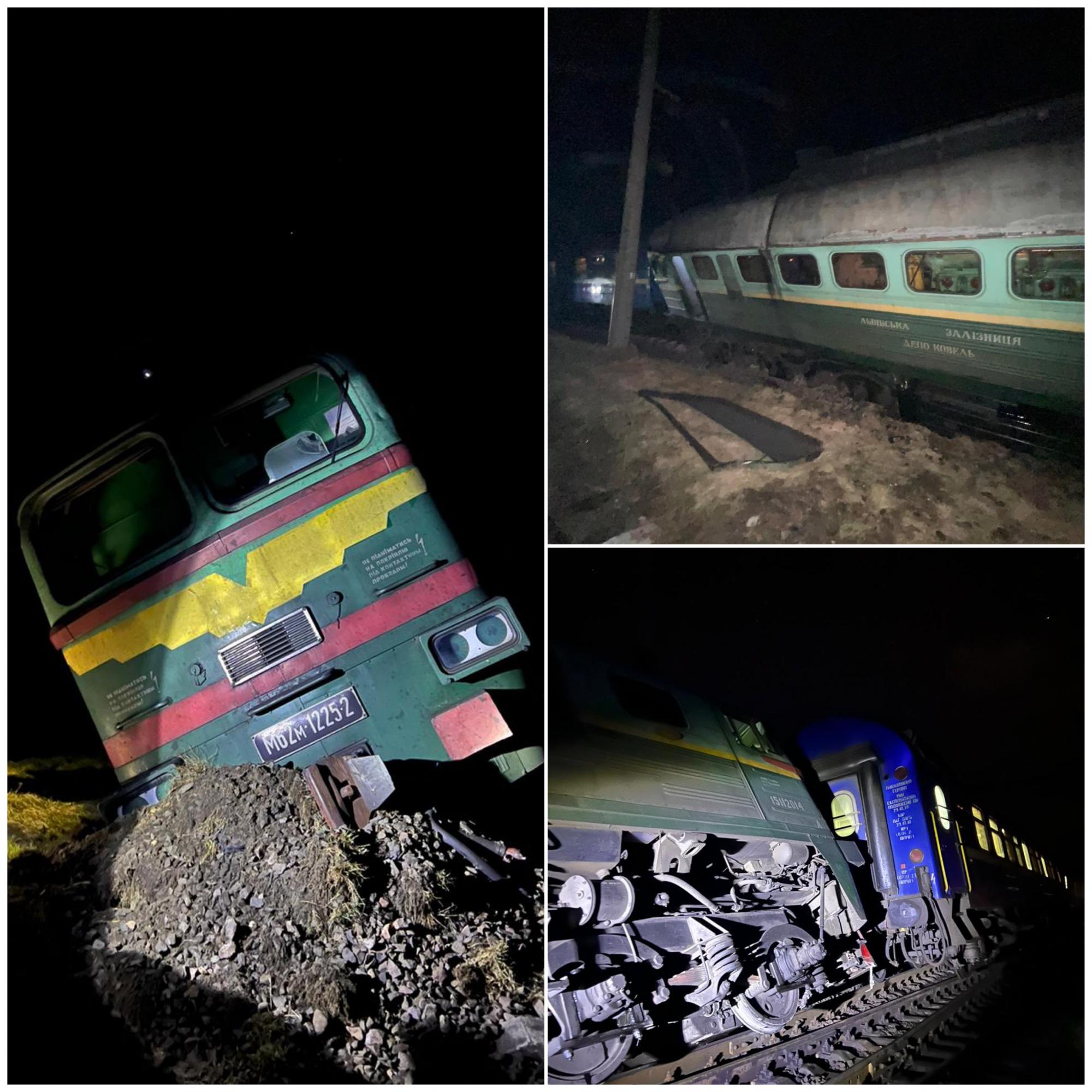 В Волинській області з рейок зійшов пасажирський потяг, розпочато розслідування