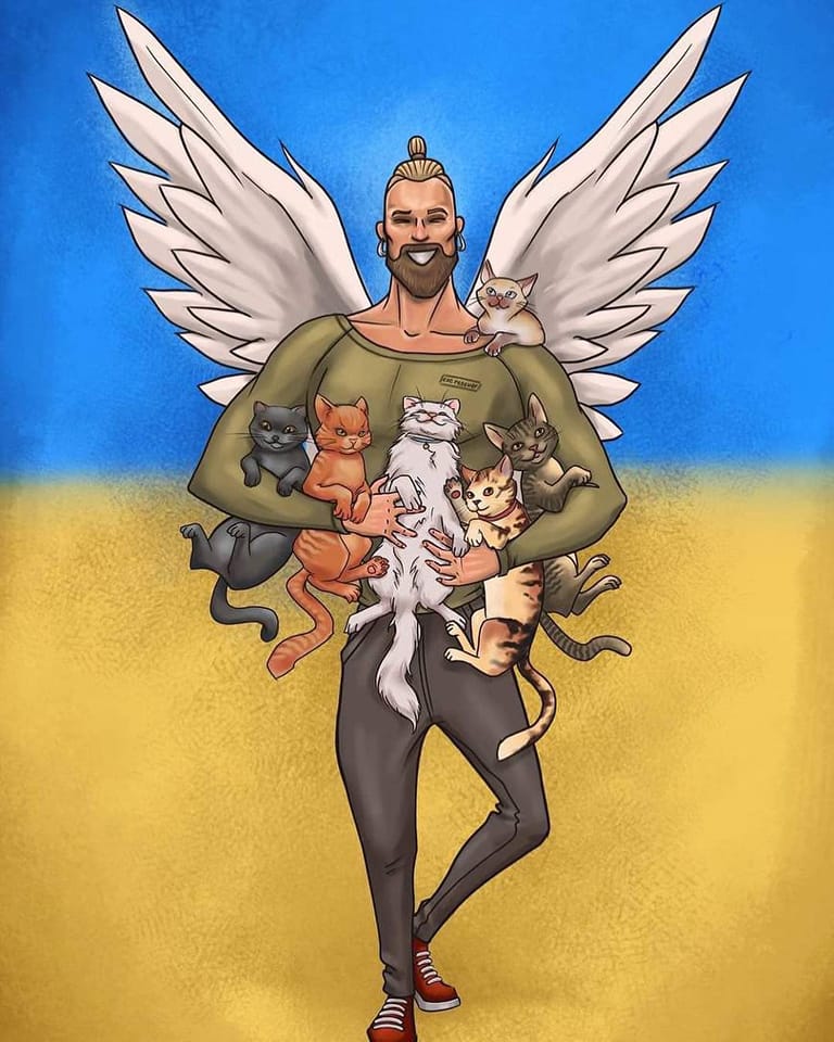 Мистер Страйк стал настоящим ангелом-спасителем для животных под Киевом: что о нем известно