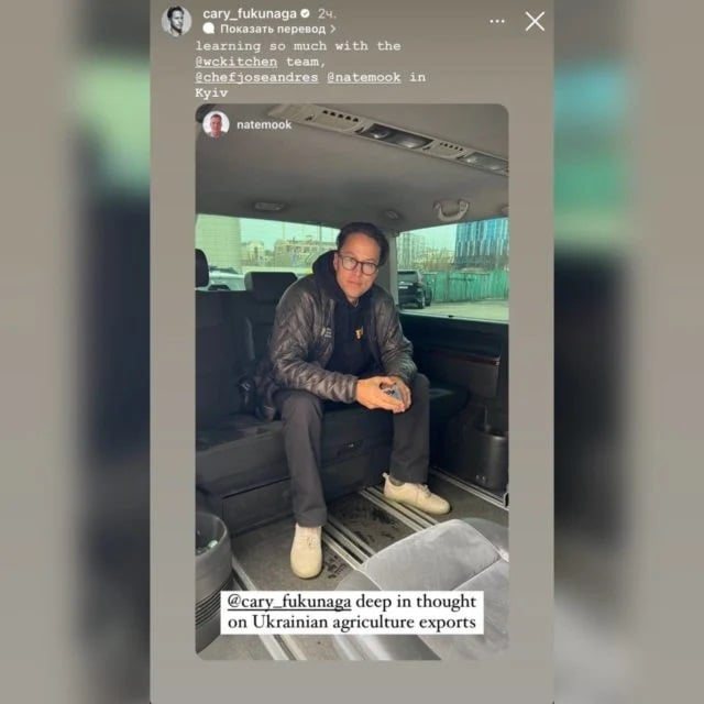 Режиссер последней ленты о Джеймсе Бонде в Киеве помогает людям с питанием (фото)