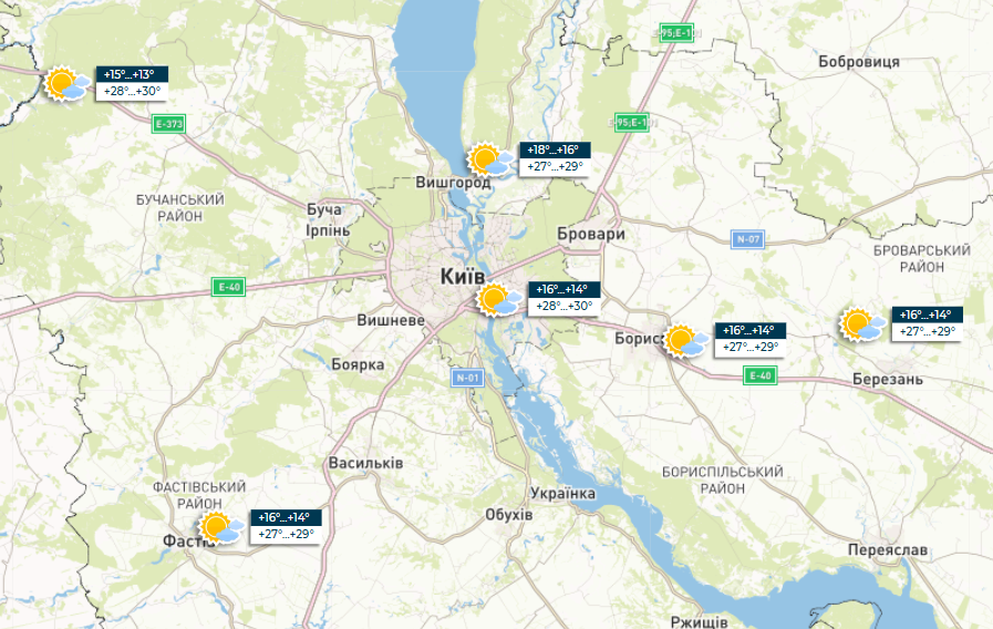 Спека, але з дощами: прогноз погоди в Україні на сьогодні