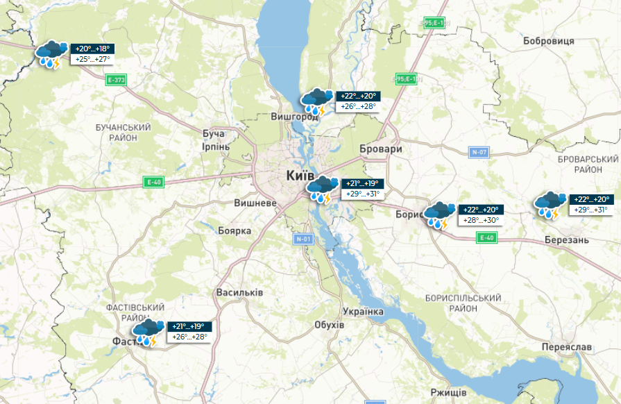 Погода погіршиться: де чекати дощів з грозами сьогодні