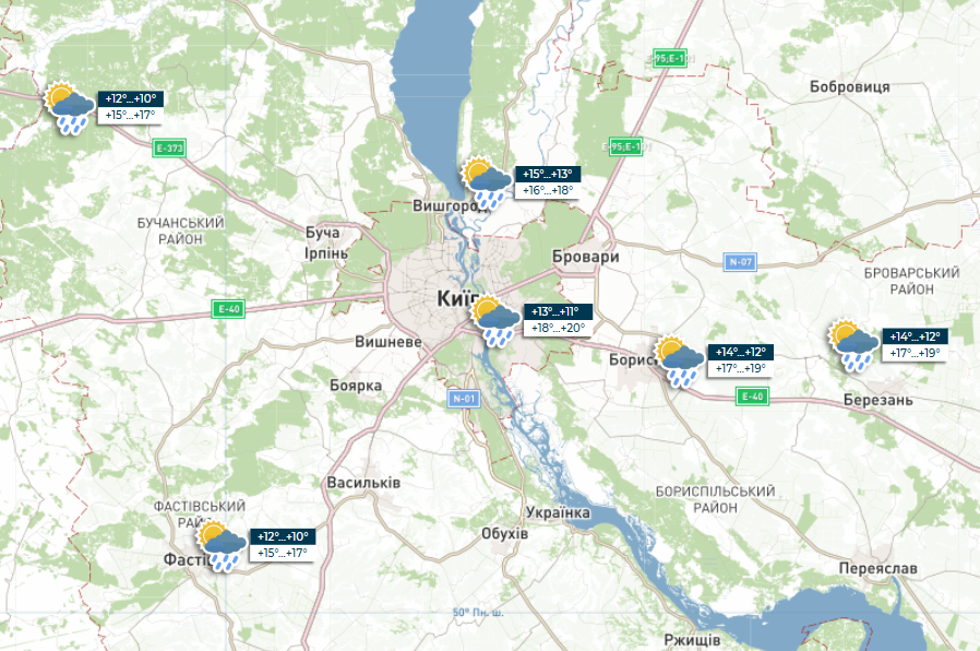 Україну в День Незалежності підмочать дощі: де чекати опадів сьогодні