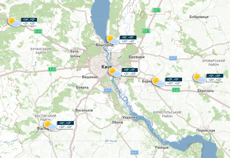Вітряно і не дуже спекотно: синоптики дали прогноз погоди на сьогодні