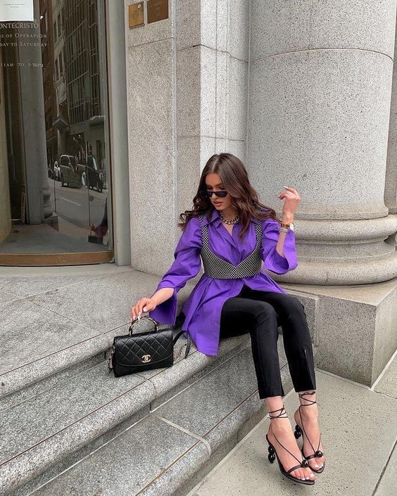 Як стильно додати фіолетові речі у свій гардероб