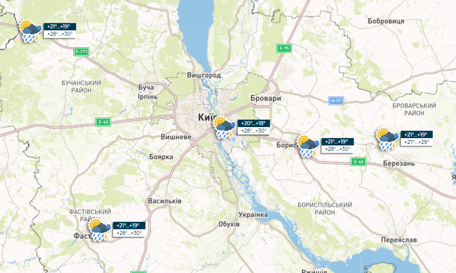 В Україну повертаються опади: де сьогодні чекати дощів