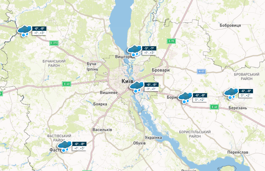 Морозно та вітряно: синоптики дали прогноз погоди на сьогодні