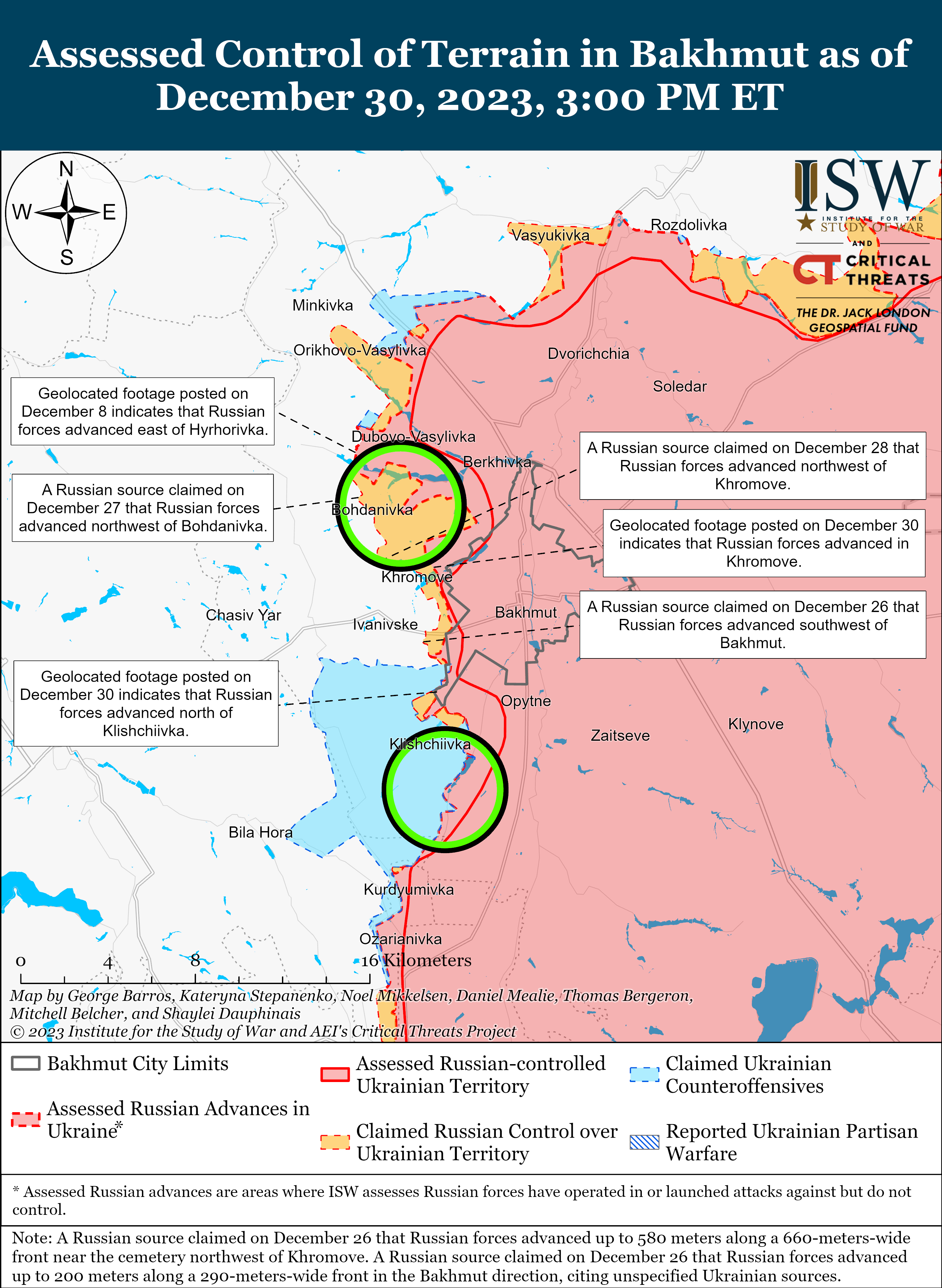 Позиційні бої тривали на Куп'янському напрямку біля Синьківки: карти ISW