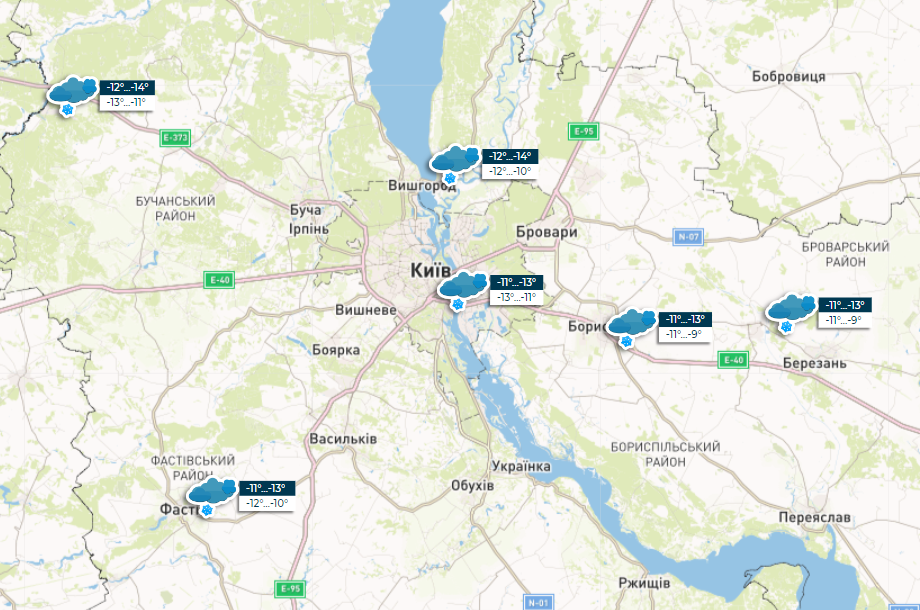 В Україні вирує зимова негода: очікуються сніг, шквали і мороз