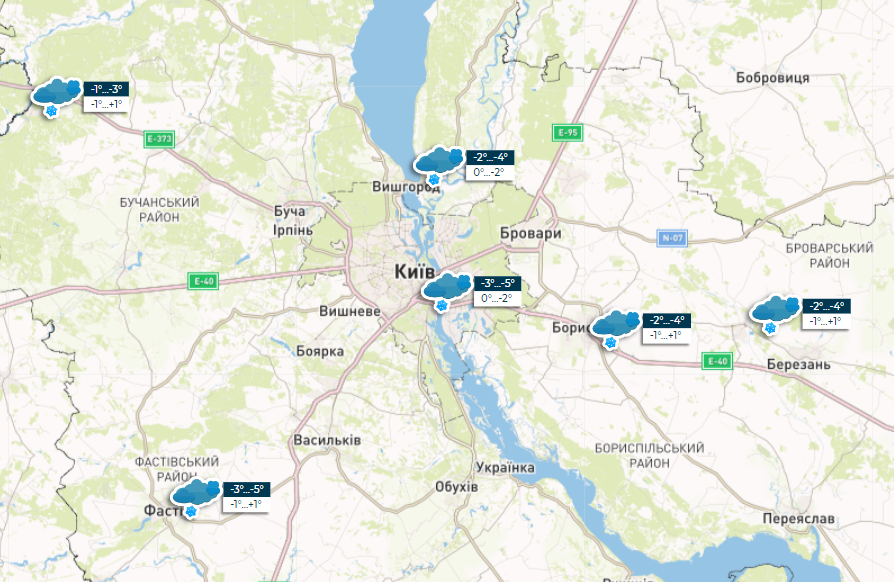 Деякі області України накриє сніг: де чекати опадів сьогодні