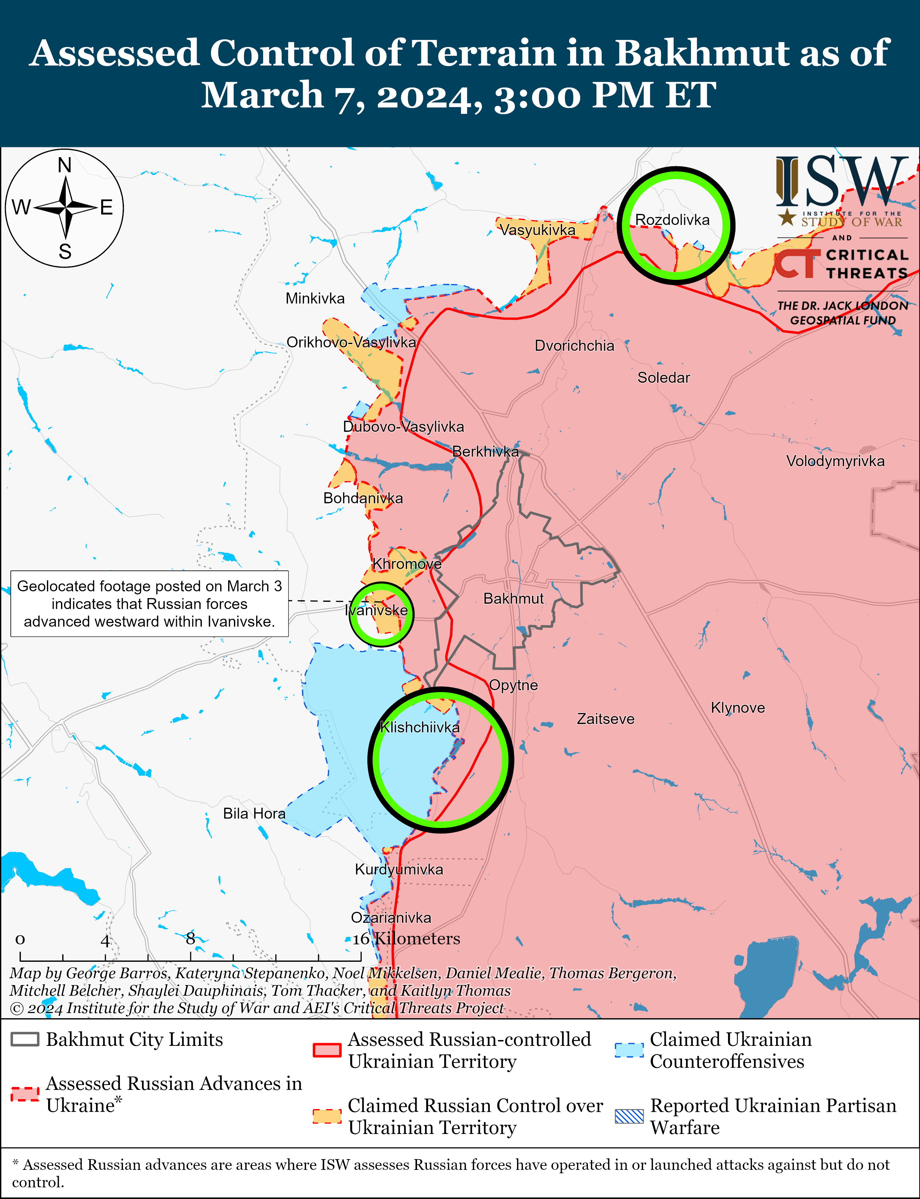 ЗСУ провели низку контратак біля Авдіївки: карти ISW