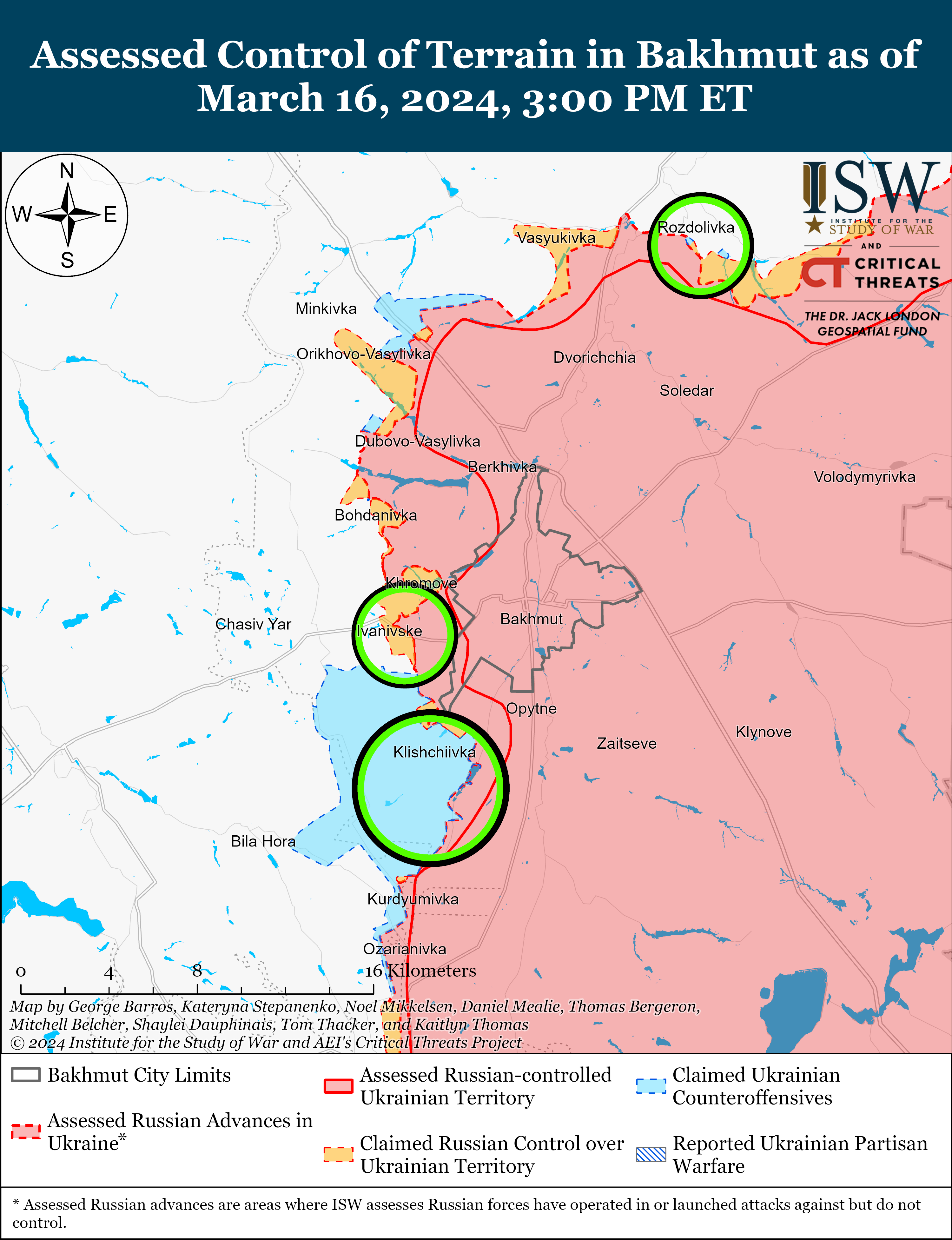 Війська РФ намагаються наступати в районі Авдіївки з новою тактикою: карти ISW
