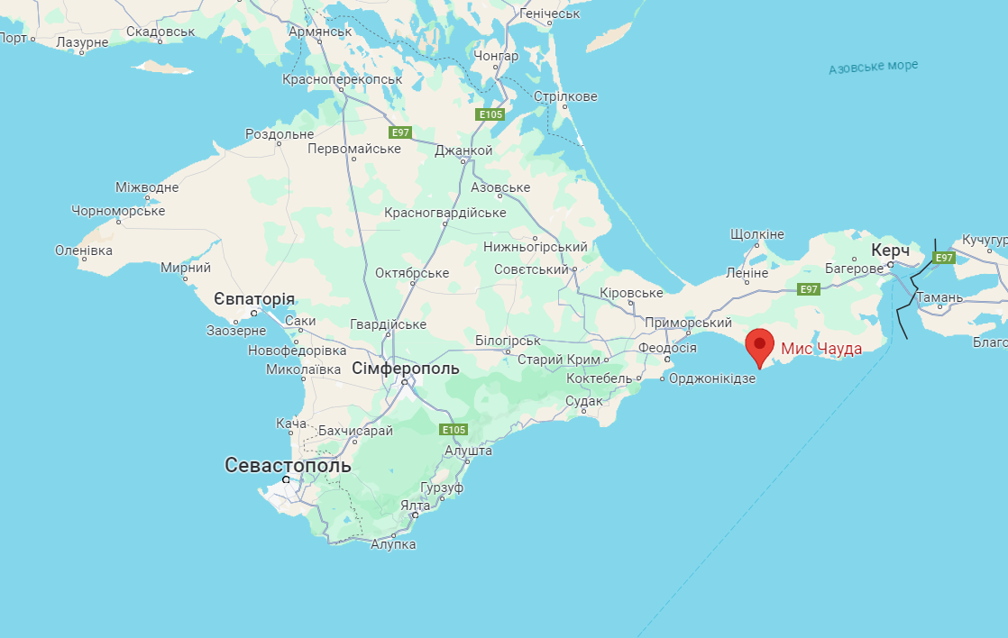 У Криму зафіксували пожежу на мисі Чауда: звідти окупанти запускають "Шахеди"