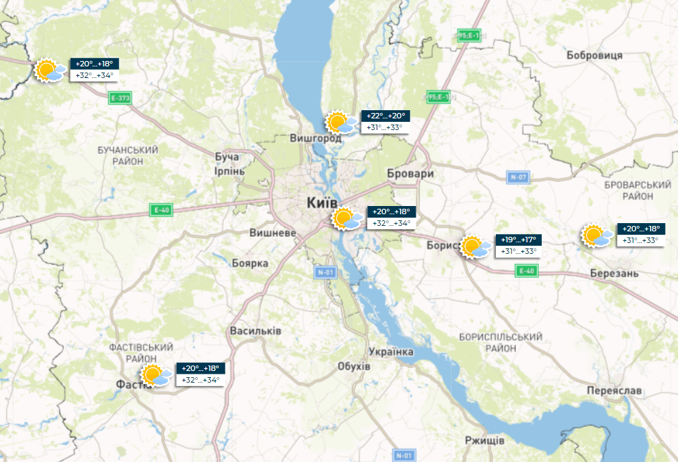 Спека посилюється: прогноз погоди в Україні на завтра