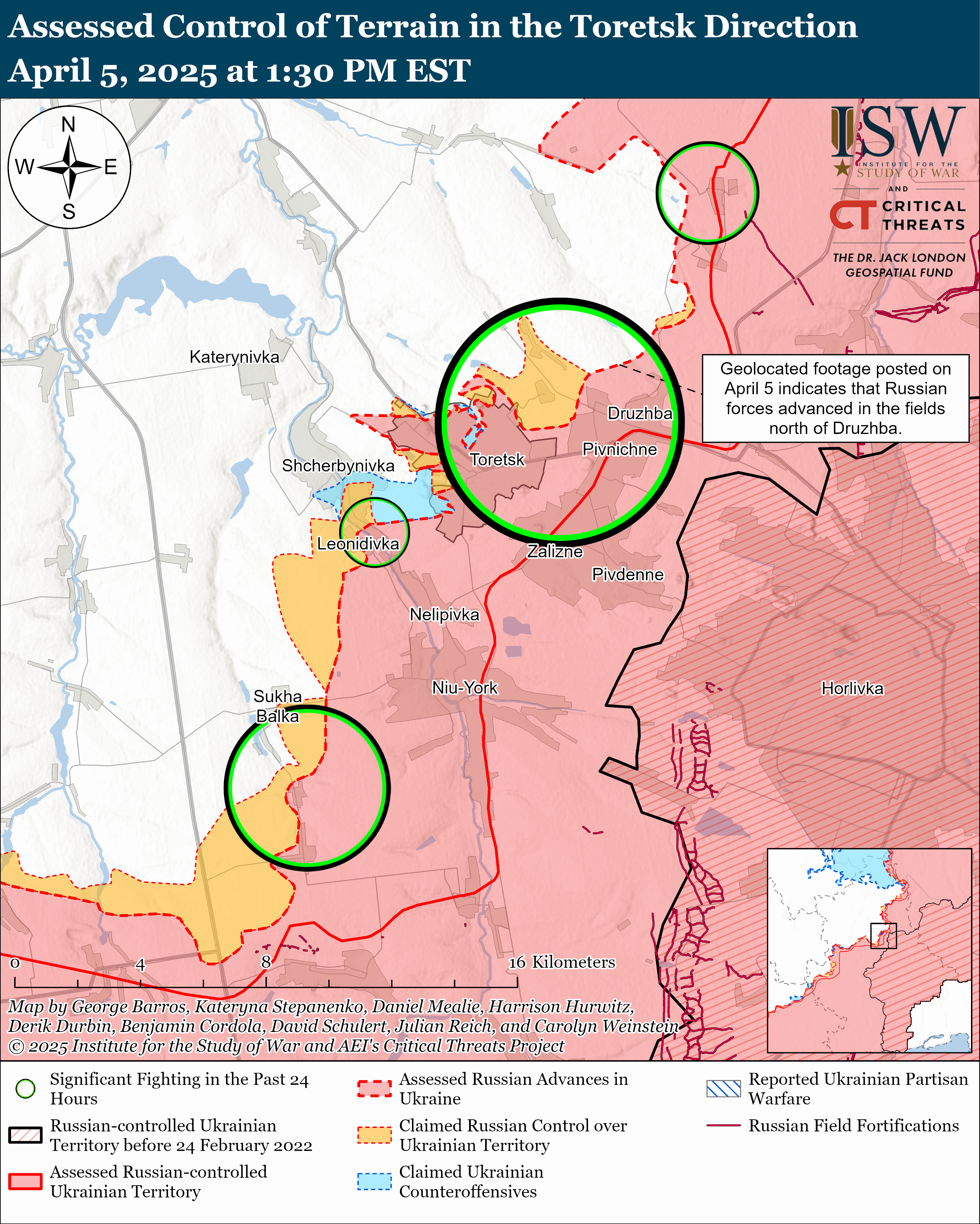 ЗСУ просунулися поблизу Куп'янська, противник тисне на трьох напрямках: карти ISW
