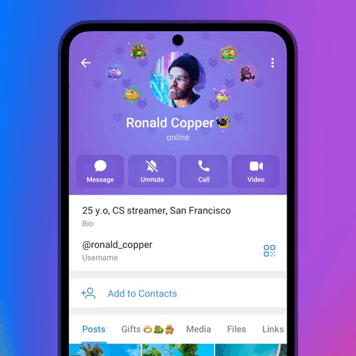У Telegram з'явилася музика в профілі та нові функції для користувачів: список
