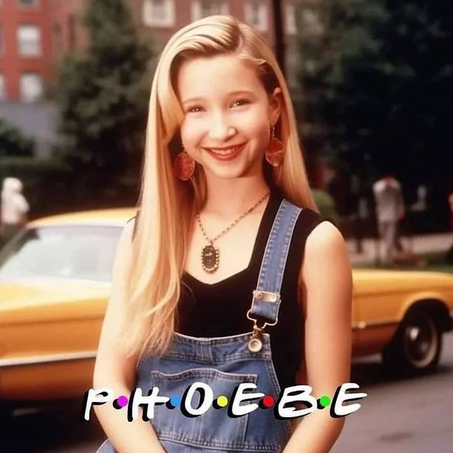 Искусственный интеллект показал, как выглядели бы герои сериала "Друзья", если бы были детьми