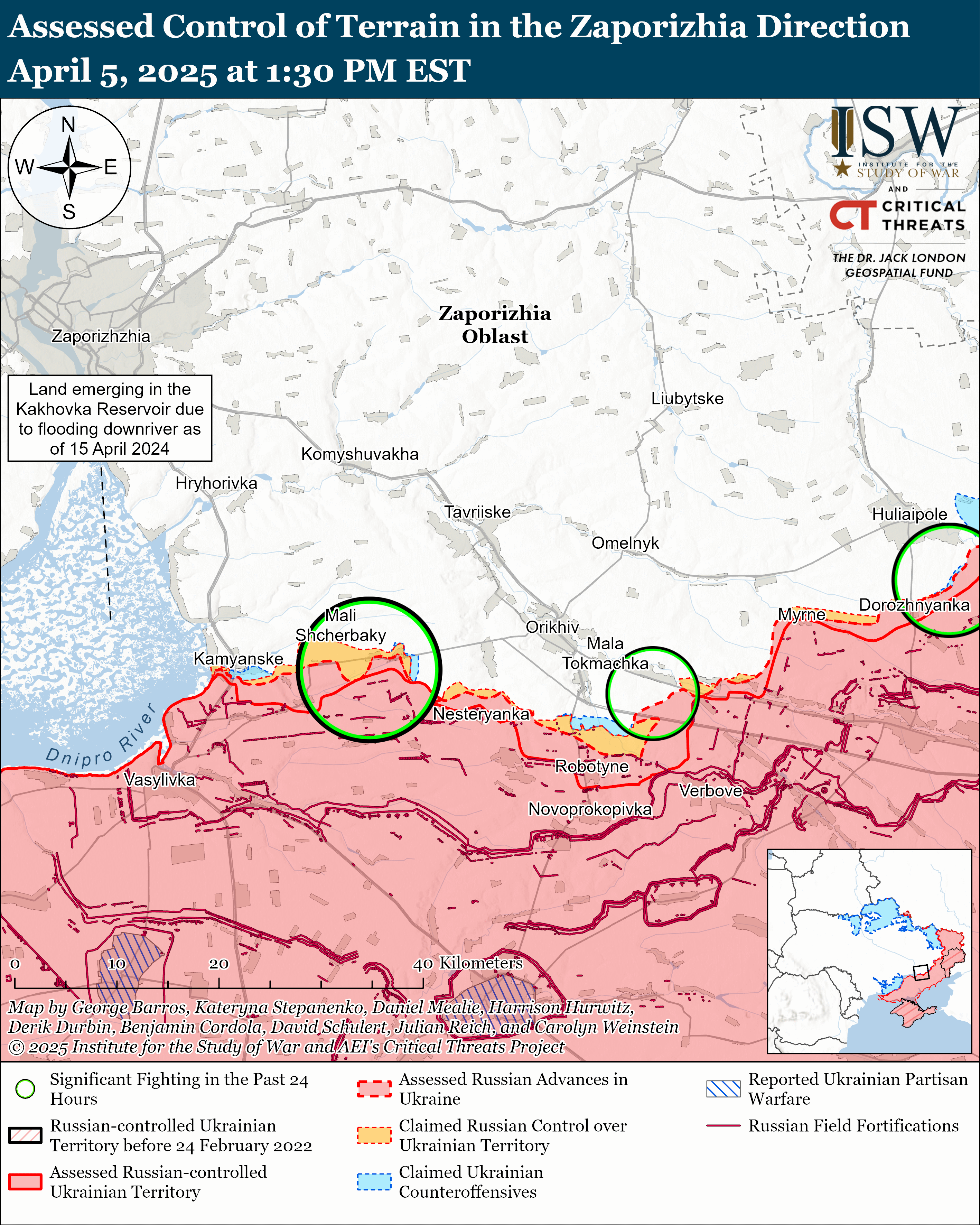 ЗСУ просунулися поблизу Куп'янська, противник тисне на трьох напрямках: карти ISW