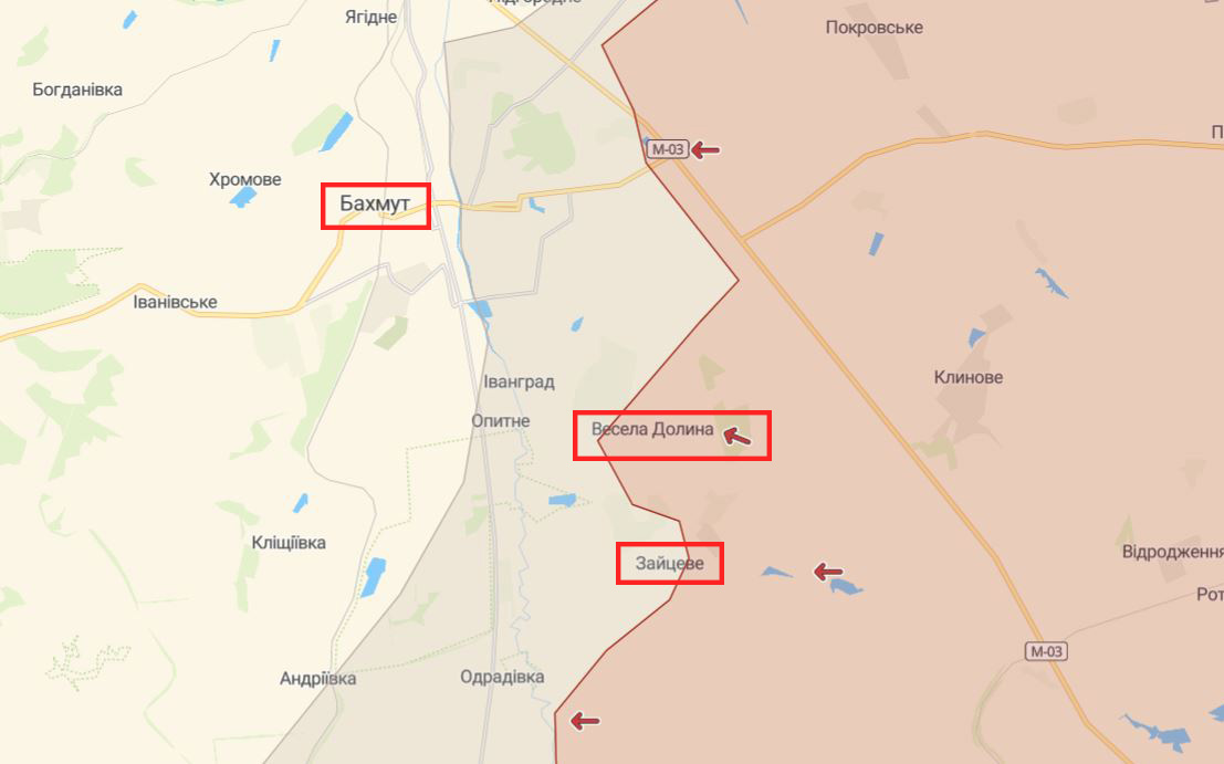 ЗСУ наступають у напрямку Сватового, а ворог посилився біля Бахмута : карти боїв на ранок
