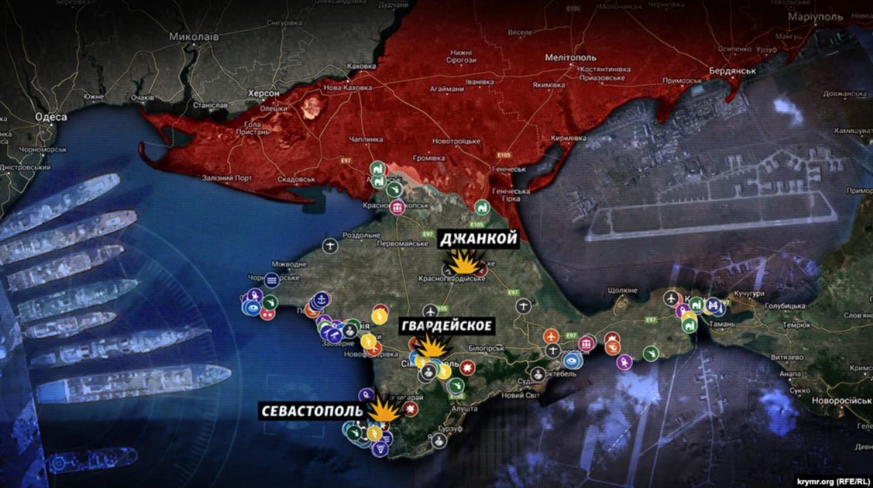 Цілі для України. ЗМІ порахували військові об'єкти Росії в окупованому Криму