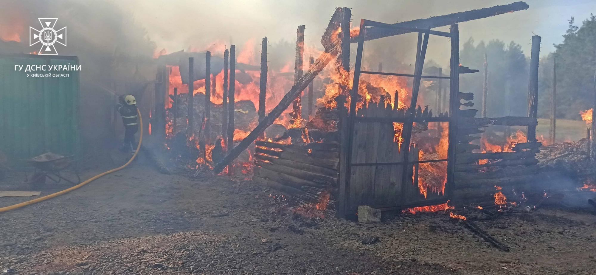 Під Ірпенем згоріло 450 квадратів, бо власник не дозволив рятувальникам набрати води: сказав, що не можна