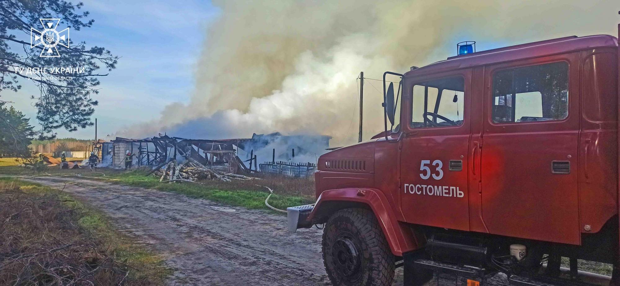 Під Ірпенем згоріло 450 квадратів, бо власник не дозволив рятувальникам набрати води: сказав, що не можна