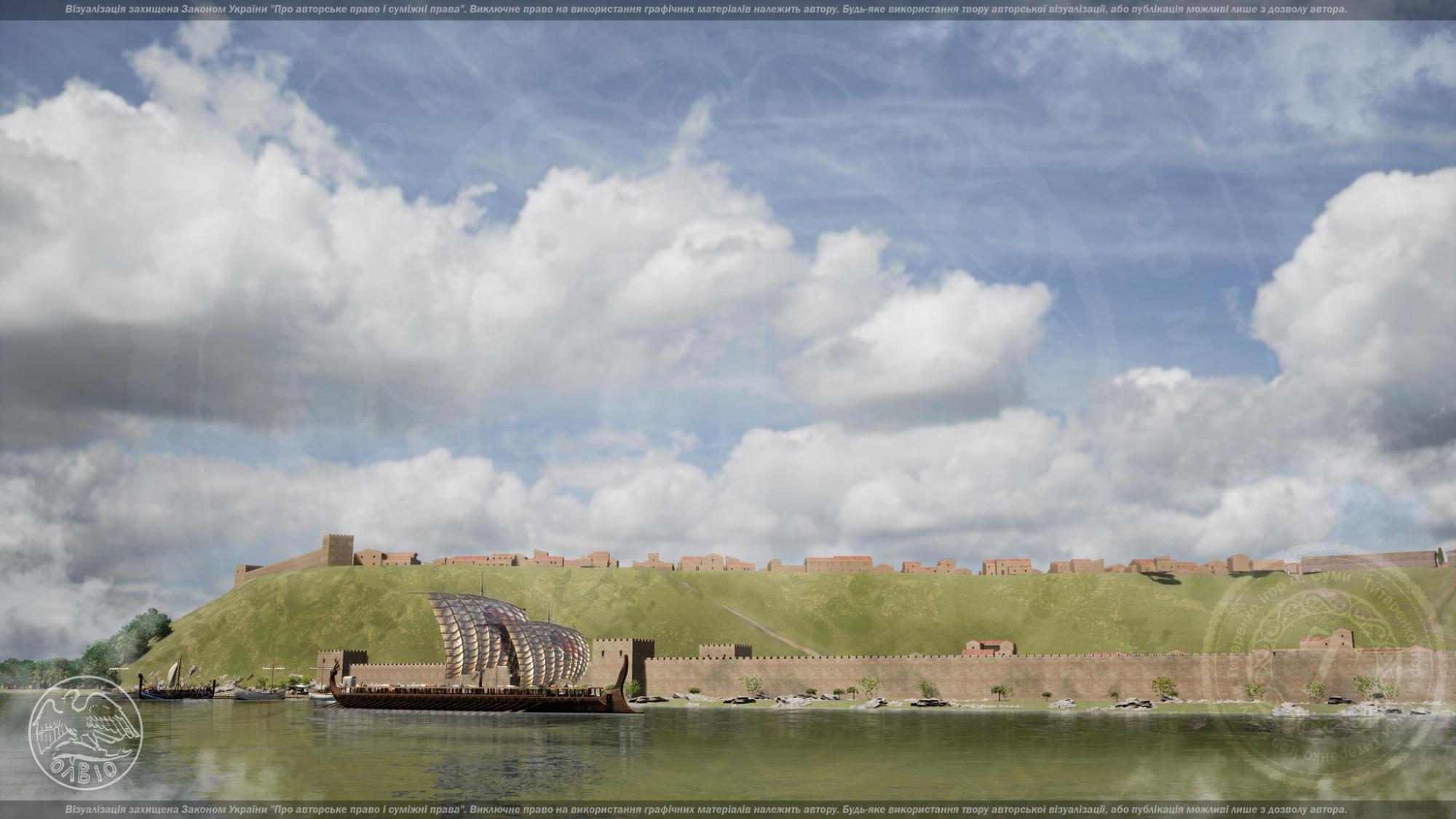 Величні храми й статуї богів: архітектор показав, як виглядала Ольвія