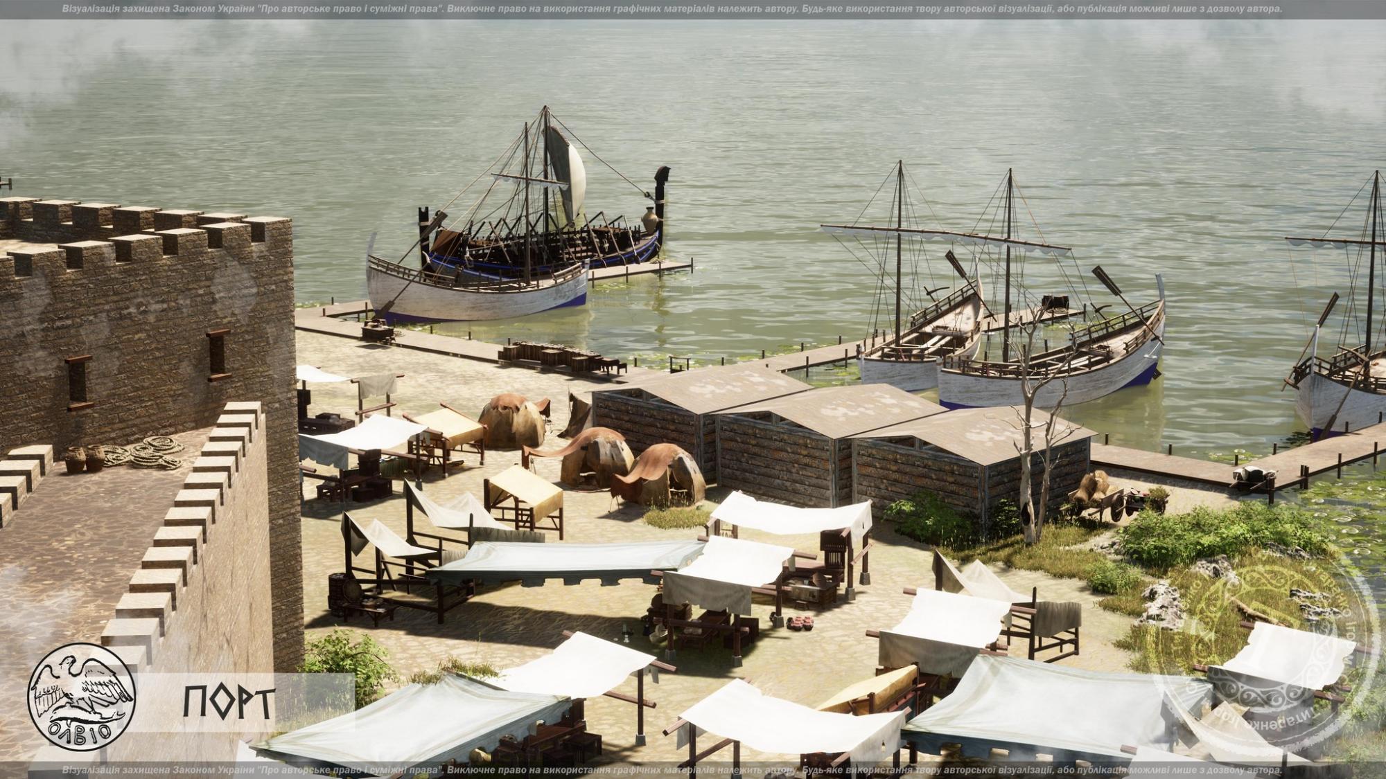 Величні храми й статуї богів: архітектор показав, як виглядала Ольвія