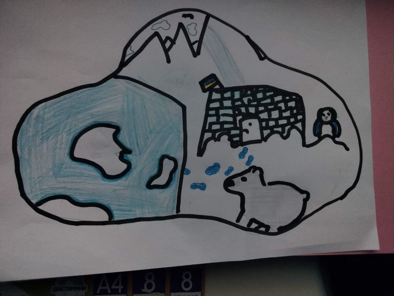 Полярники показали привітання від школярів із окупованого Енергодару: ось що пишуть діти