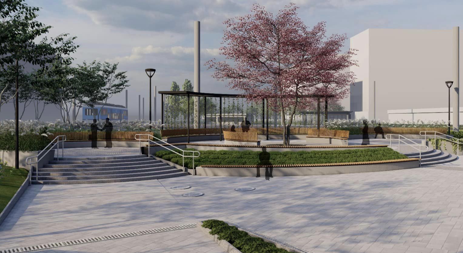 У Києві показали концепцію нового скверу біля метро "Героїв Дніпра": фото та особливості
