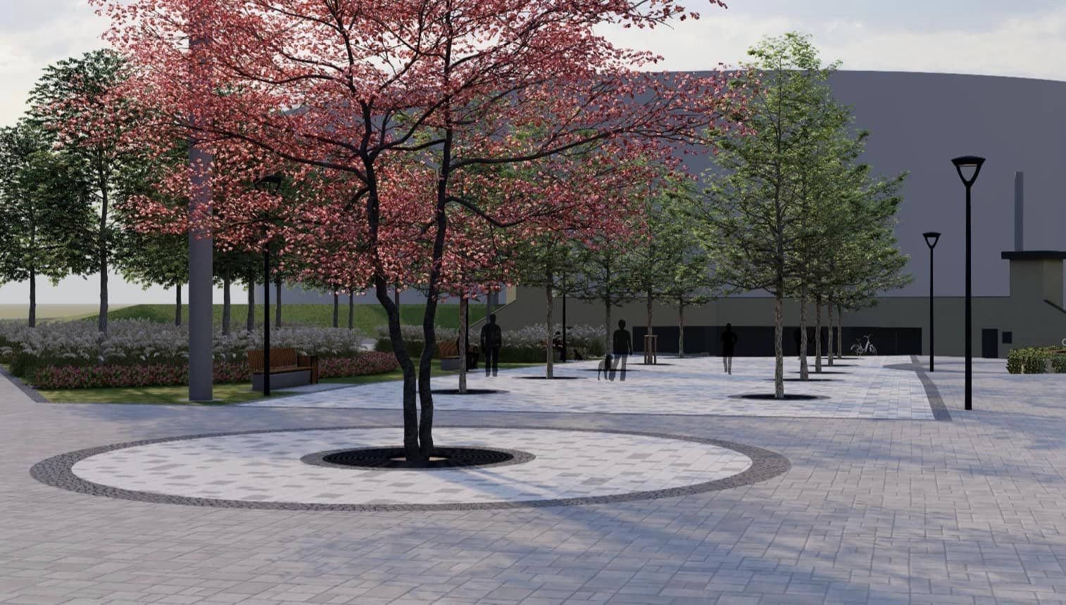 У Києві показали концепцію нового скверу біля метро "Героїв Дніпра": фото та особливості