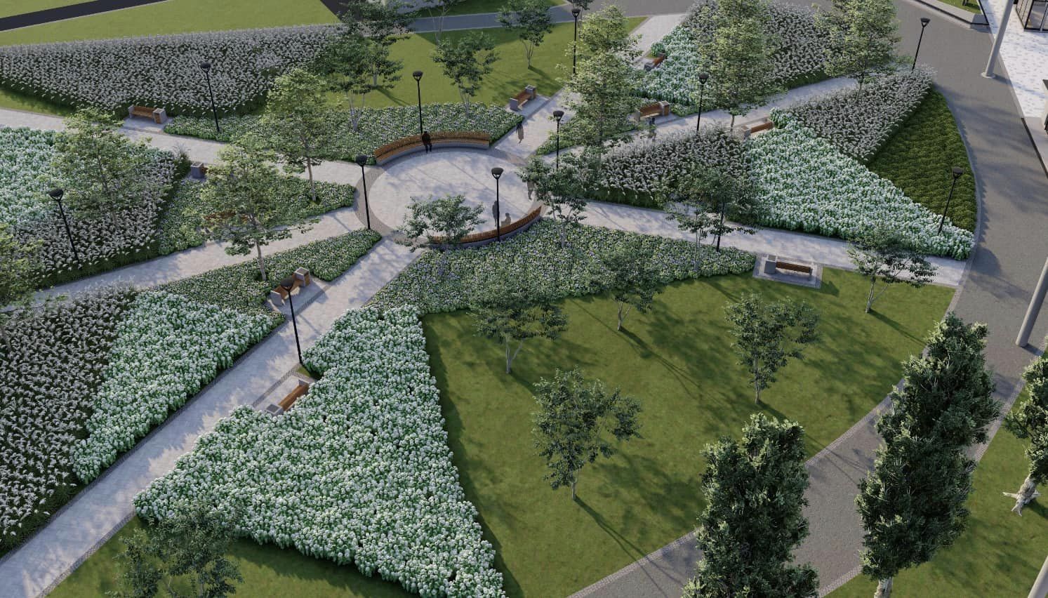 У Києві показали концепцію нового скверу біля метро "Героїв Дніпра": фото та особливості